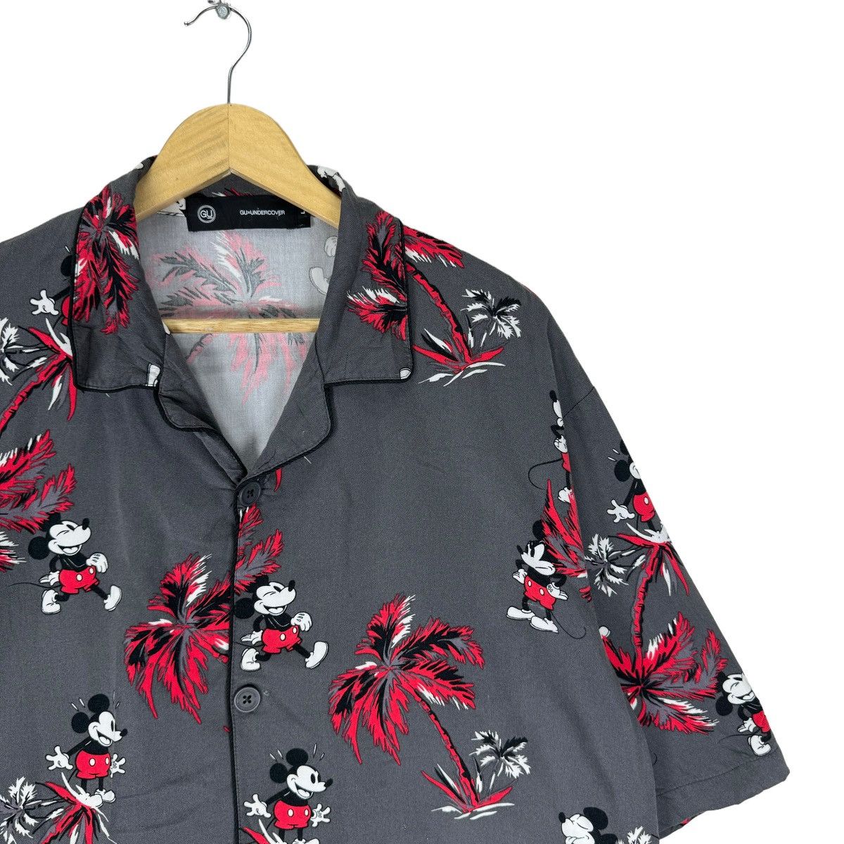 GU × Undercover ❄️UNDERCOVER X GU MICKEY HAWAII ALOHA BUTTON UP SHIRTS Size US L / EU 52-54 / 3 - 3 Thumbnail