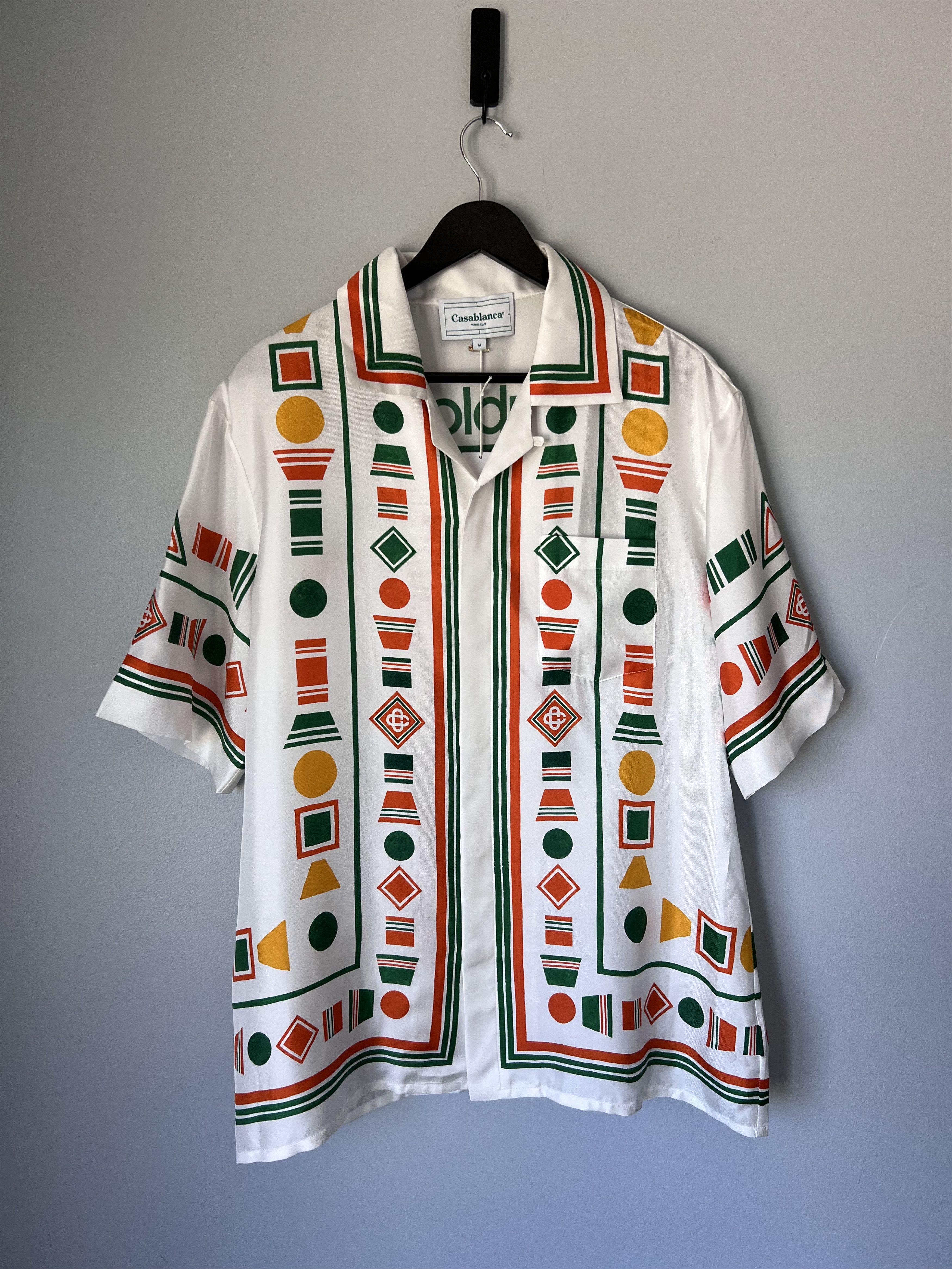 Casablanca Casablanca Playful Eagle Silk Button Down Shirt Size US M / EU 48-50 / 2 - 1 Thumbnail