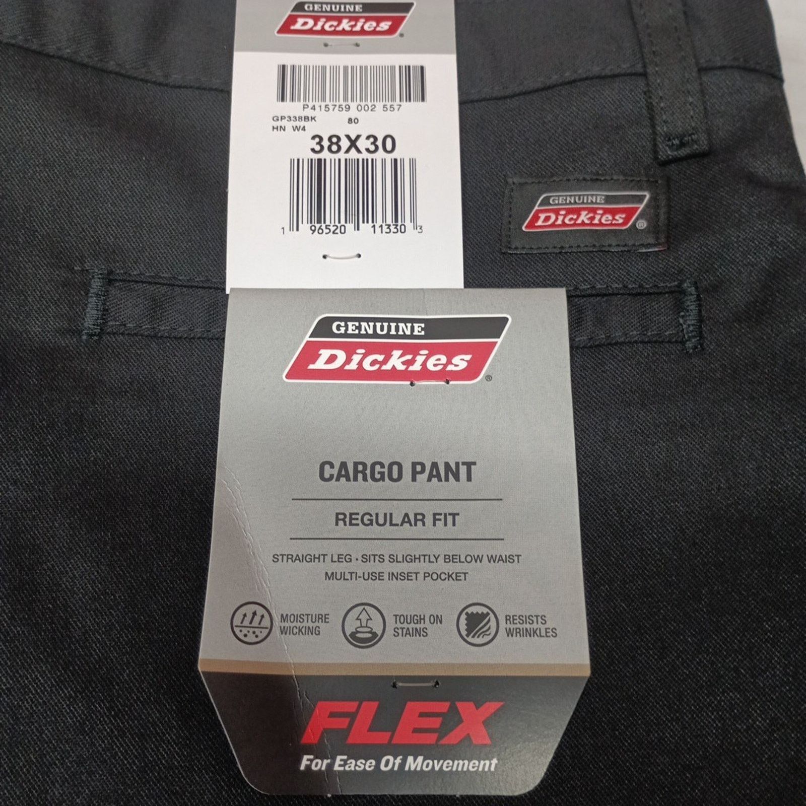 Dickies Dickies Men's Black Cargo Pants Size 38x30 Regular Straight Size US 38 / EU 54 - 2 Thumbnail