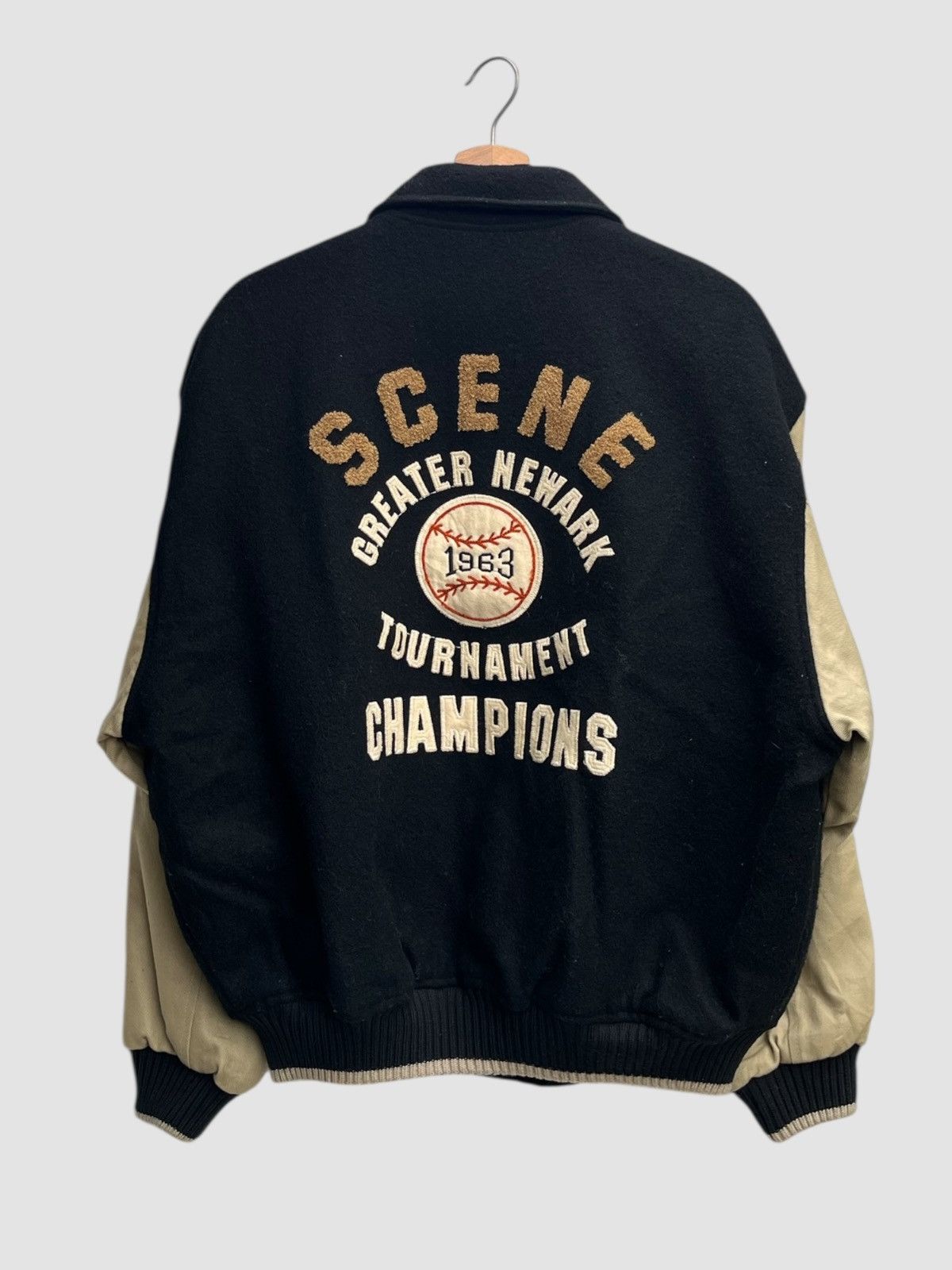 Vintage Vintage Scene Greater Newark 1963 Tournament Champions Size US L / EU 52-54 / 3 - 1 Thumbnail