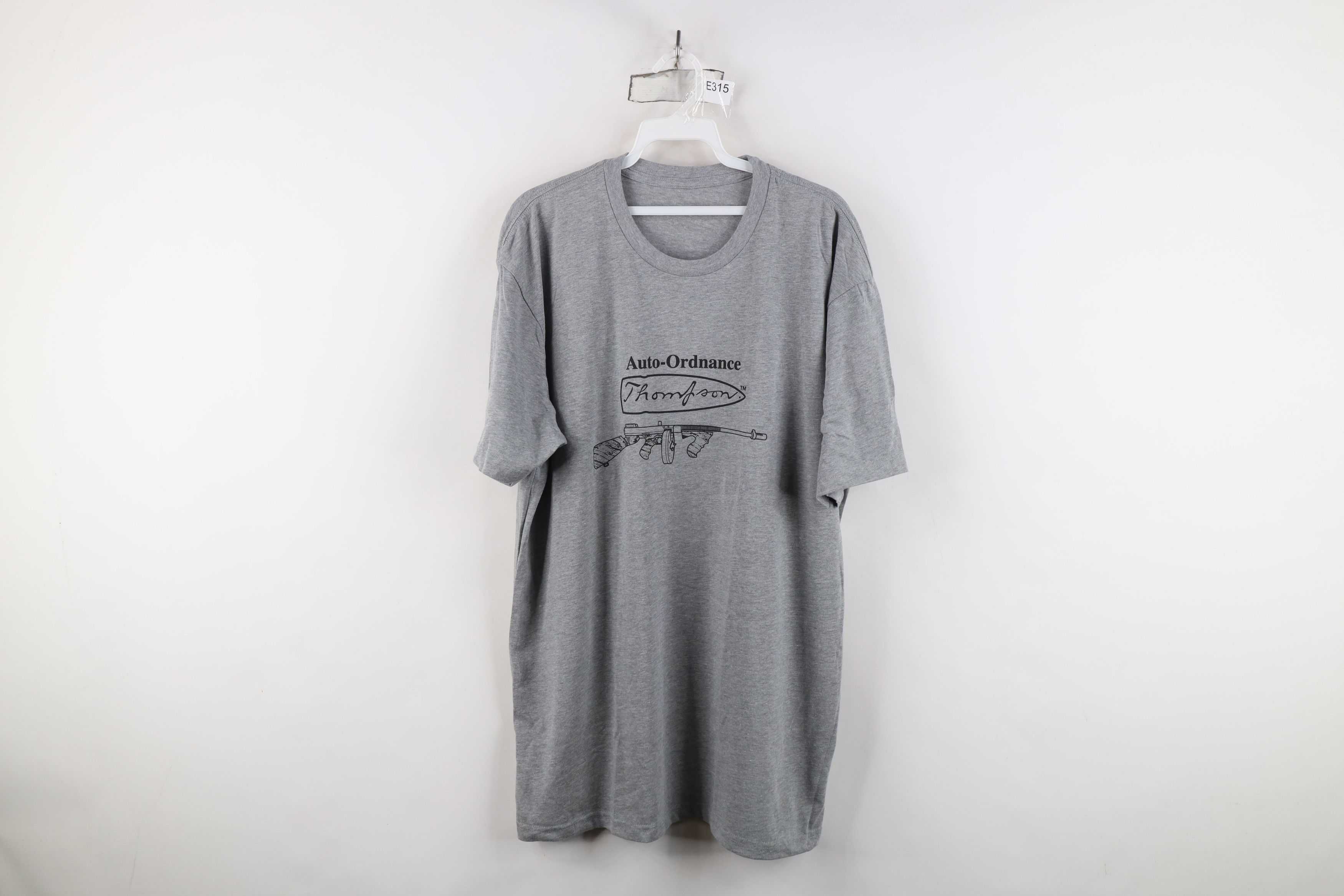 Vintage Vintage Ordnance Thompson Machine Gun T-Shirt Heather Gray Size US XL / EU 56 / 4 - 1 Thumbnail