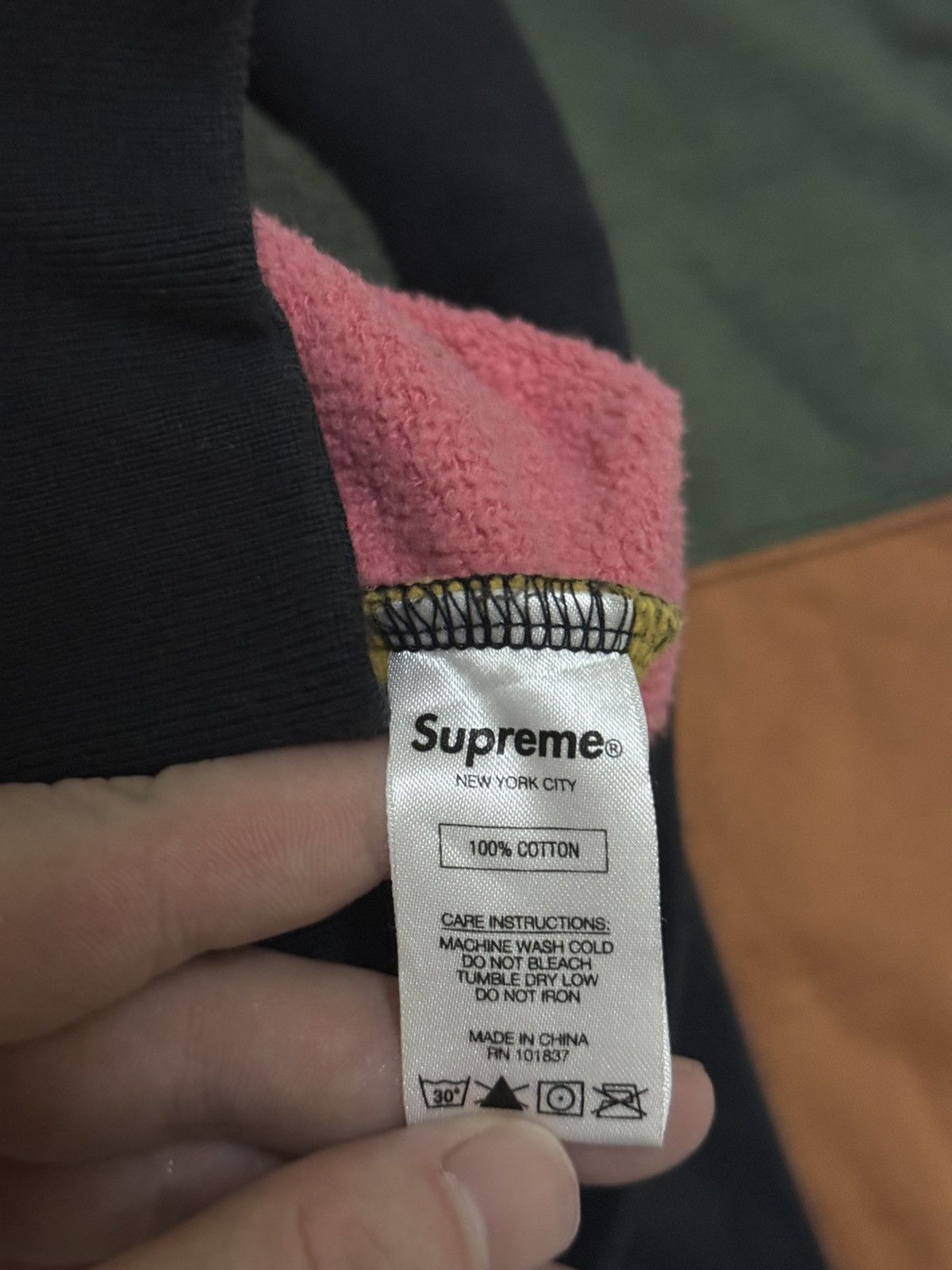 Supreme Supreme patchwork hoodie black hood Size US M / EU 48-50 / 2 - 6 Thumbnail
