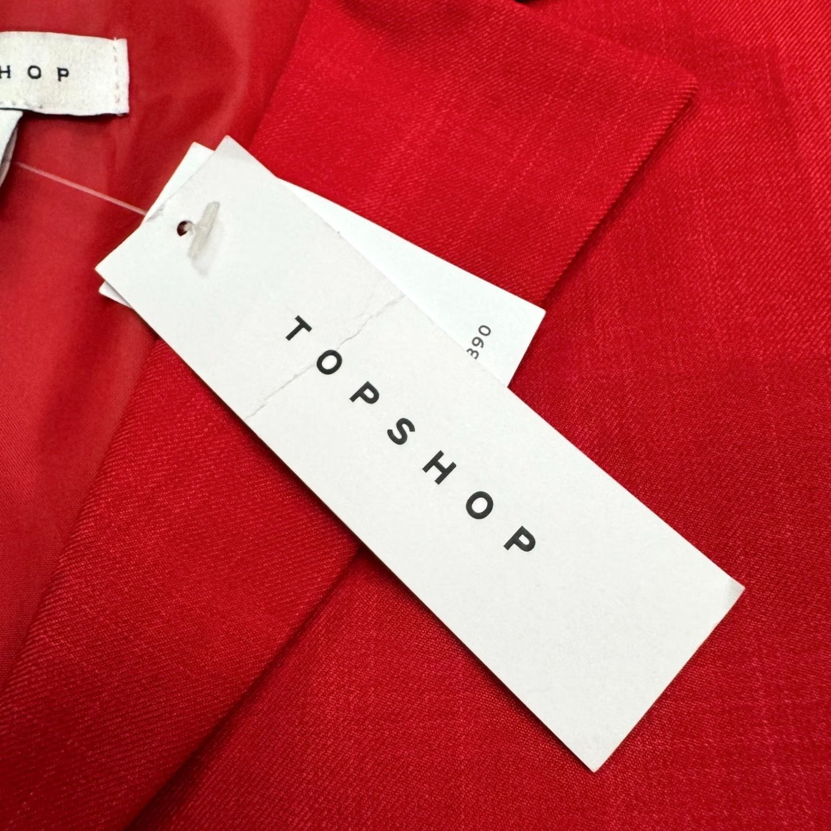 Topshop Topshop Blazer Jacket Womens 8 Red Notched Lapel Single Breasted Career Work NWT VINTAGE? Size M / US 6-8 / IT 42-44 - 3 Thumbnail