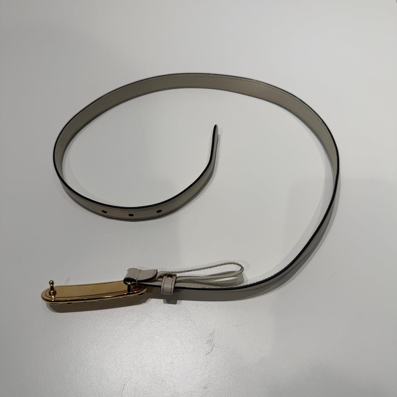 Gucci Gucci Calfskin Crystal Logo Thin Belt Size ONE SIZE - 5 Thumbnail
