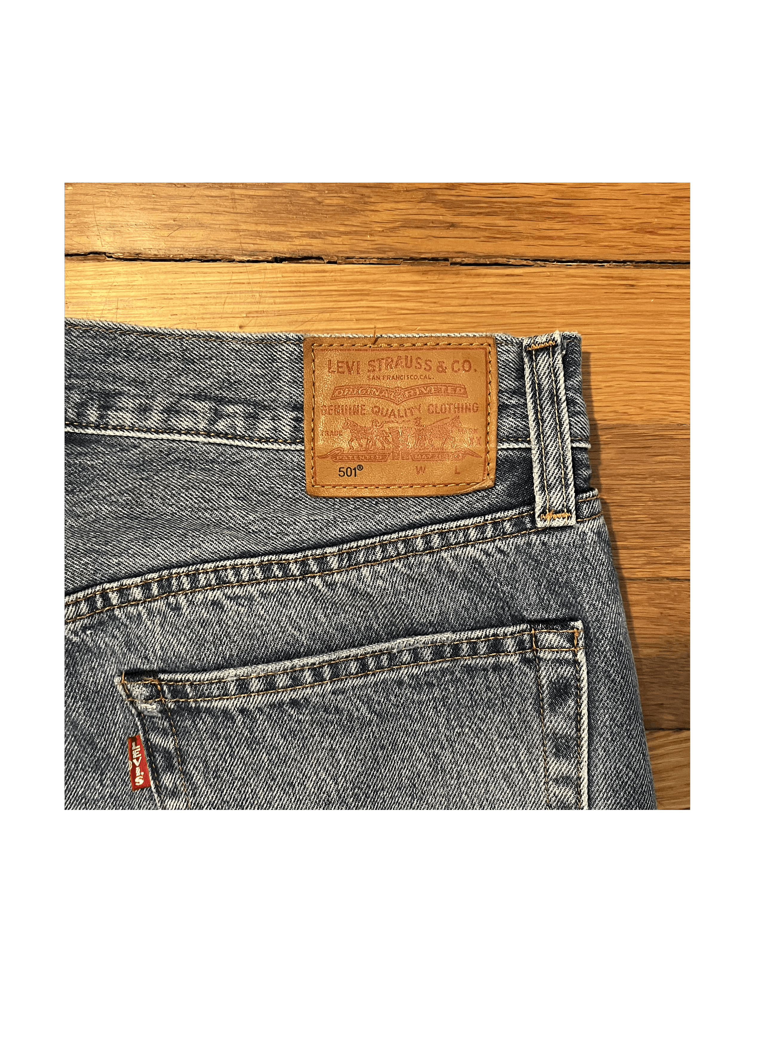 Levi's Vintage Big E Levi's 501 Selvedge Denim Size US 26 / EU 42 - 3 Thumbnail