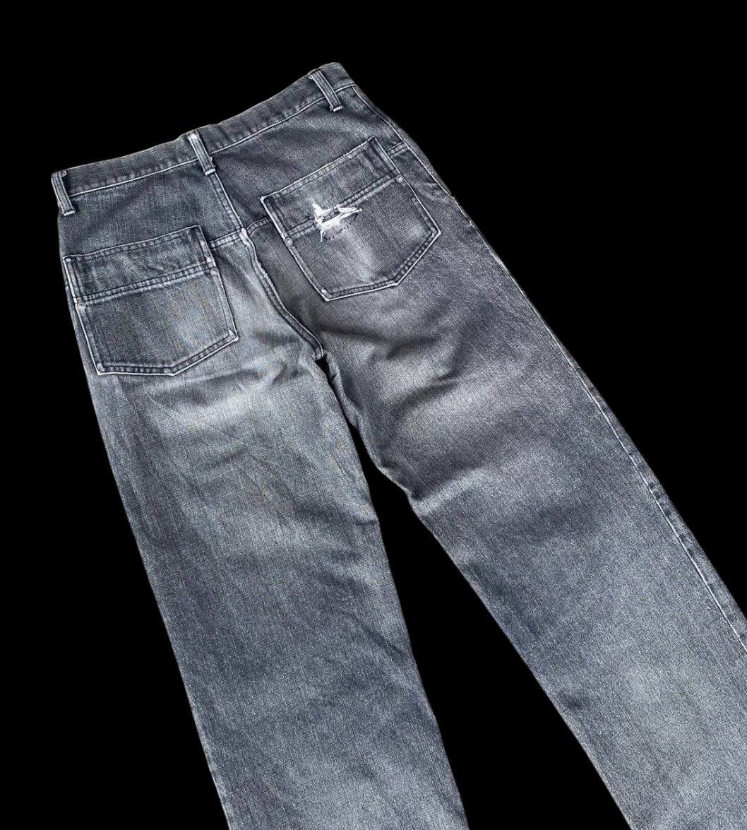 Takeo Kikuchi BJ6-19 VTG JAPAN TAKEO KIKUCHI DISTRESSED FADED GREYWASH Size US 29 - 11 Thumbnail