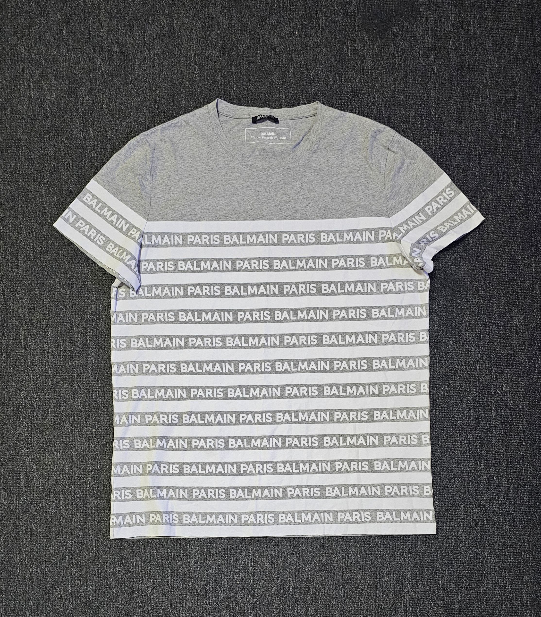 Balmain Balmain Men's Gray T-Shirt Size L Size US L / EU 52-54 / 3 - 1 Thumbnail