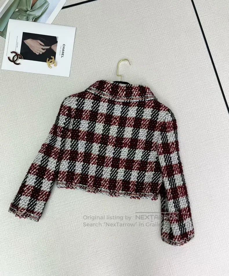 Chanel Chanel Doll collar plaid jacket Size XS / US 0-2 / IT 36-38 - 3 Thumbnail