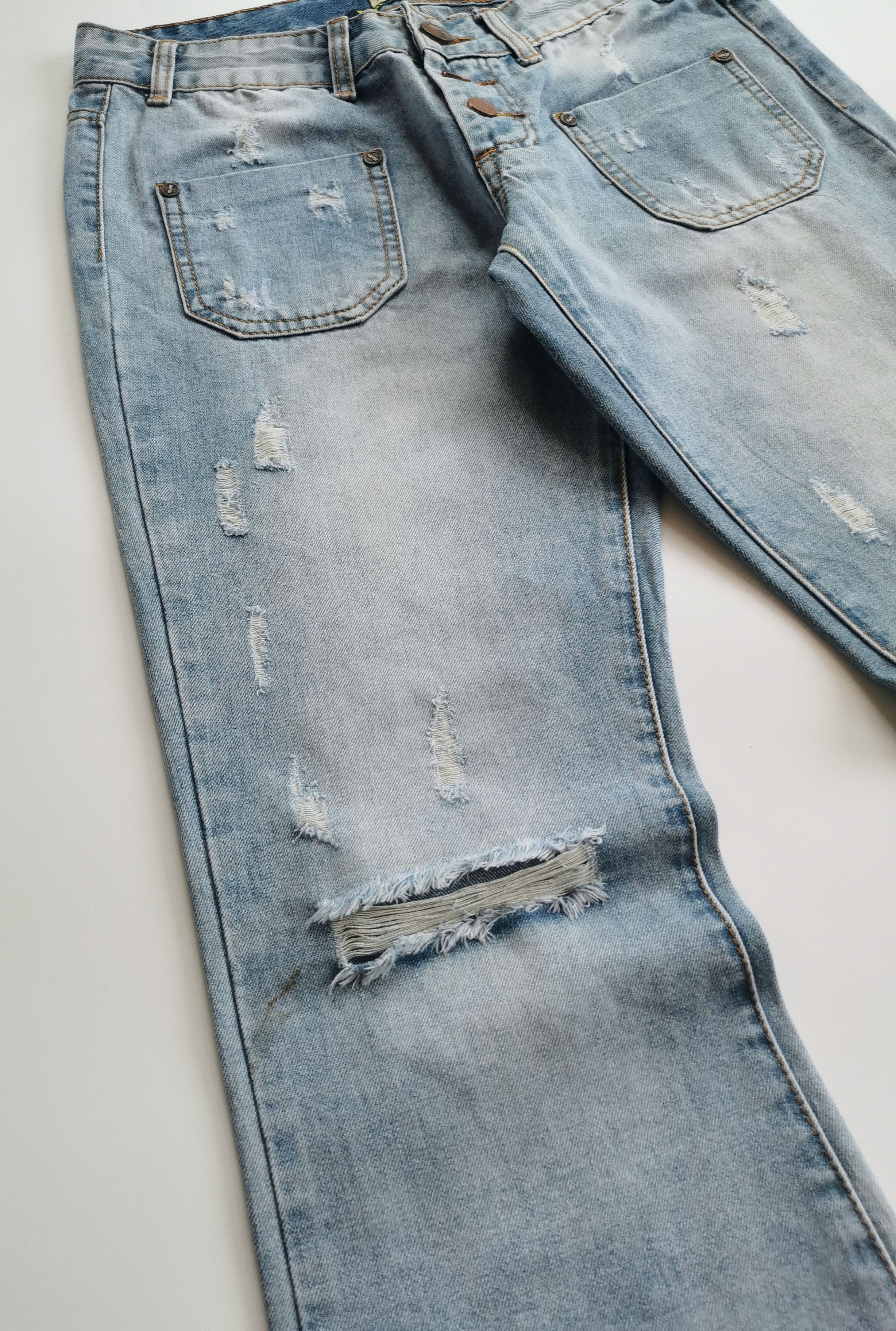 Other The Skinnier You" Distressed Flare Bell Bottom Jeans LGB Size US 30 / EU 46 - 5 Thumbnail