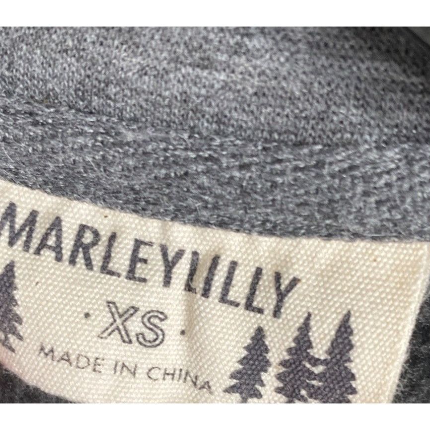 Other MARLEYLILLY WOMEN'S GRAY "CABIN FEVER" PULLOVER SWEATSHIRT S Size XS / US 0-2 / IT 36-38 - 3 Thumbnail