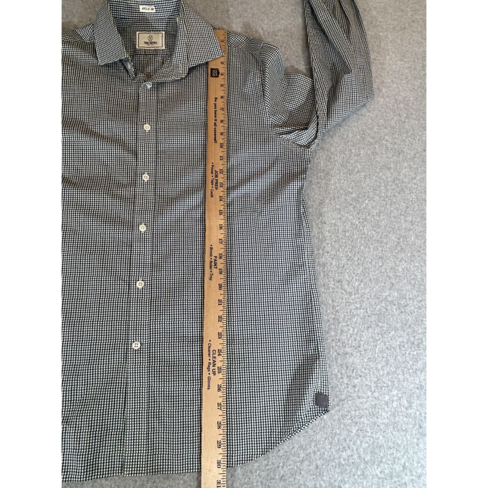 Todd Snyder Todd Snyder Shirt Men 16.5 Gingham Long Sleeve Dress Business Large 34/35 Green Size 46R - 5 Thumbnail