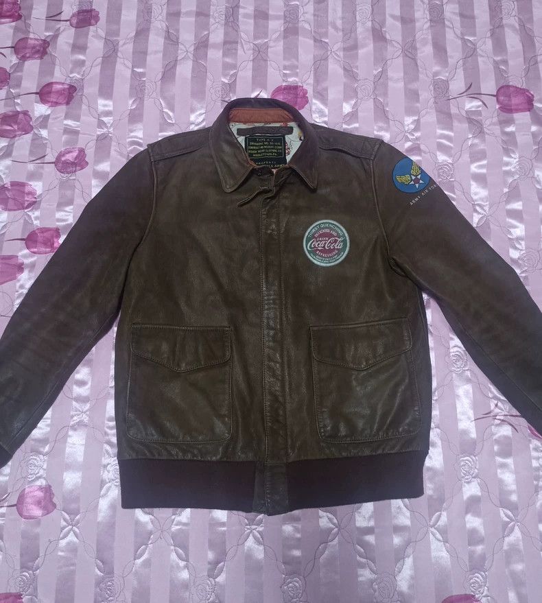 TOYS McCOY TOYS McCoy Anti-War Limited Edition Calfskin A2 Leather Ja Size US M / EU 48-50 / 2 - 1 Thumbnail