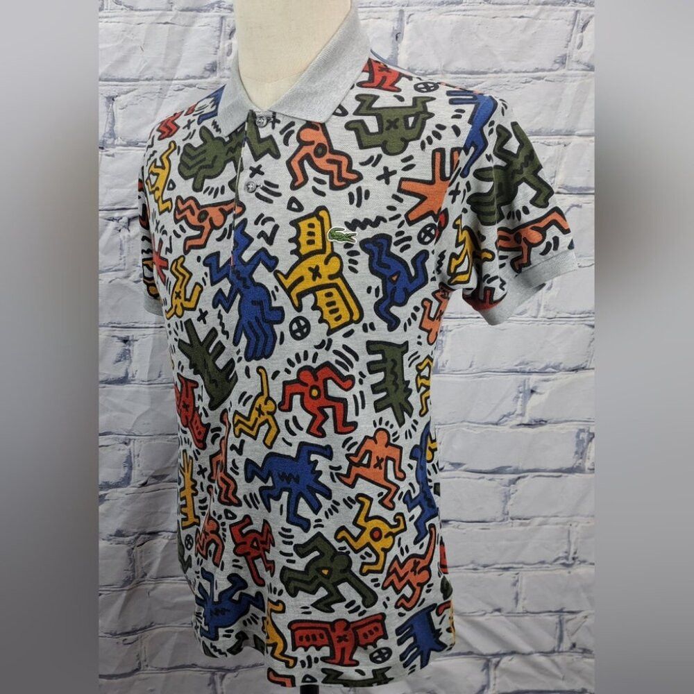 Lacoste Lacoste x Keith Haring Men's Polo Shirt All Over Print Arti Size US S / EU 44-46 / 1 - 8 Thumbnail