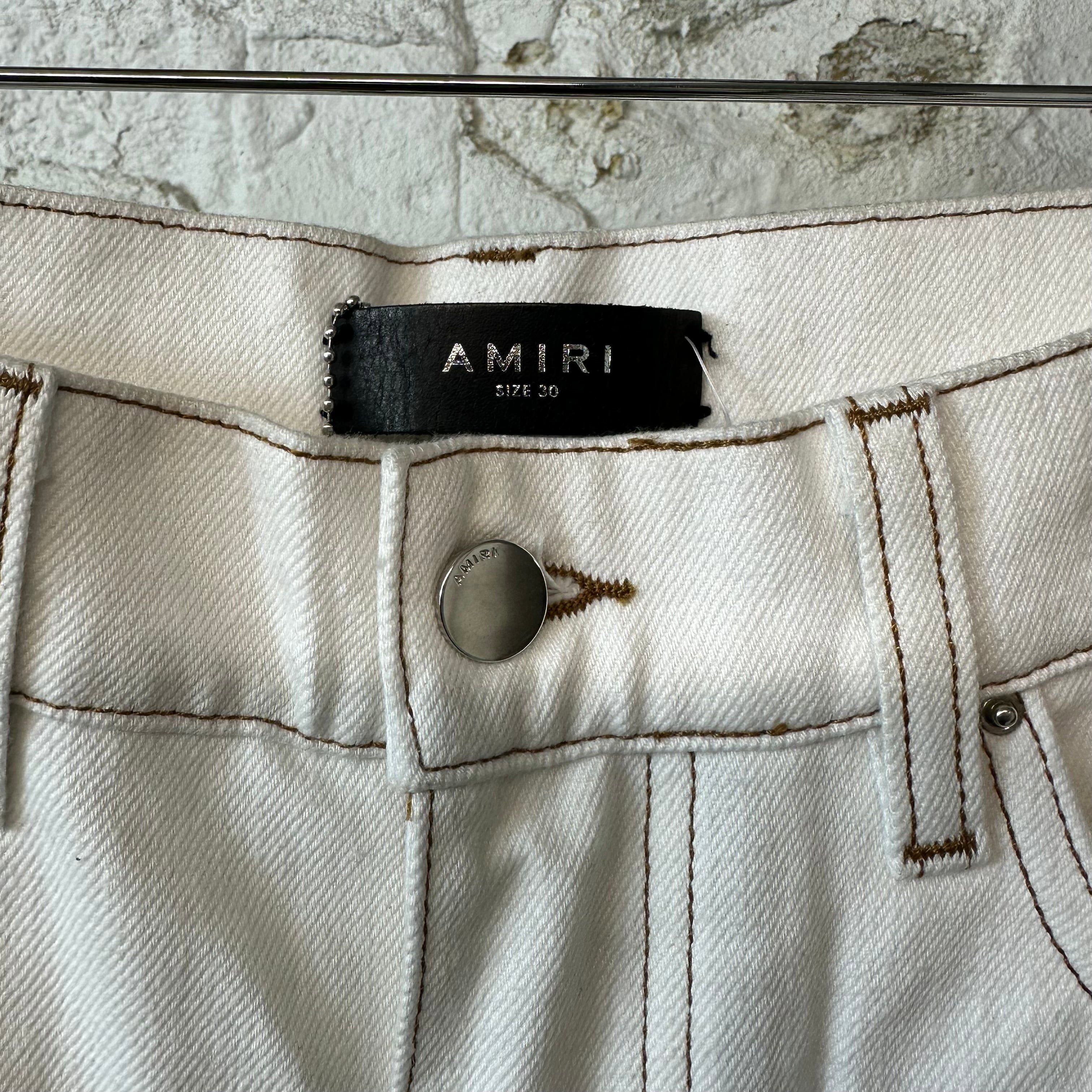 Amiri Amiri Plain White Flare Denim Jeans Sz 30 Size US 30 / EU 46 - 3 Thumbnail