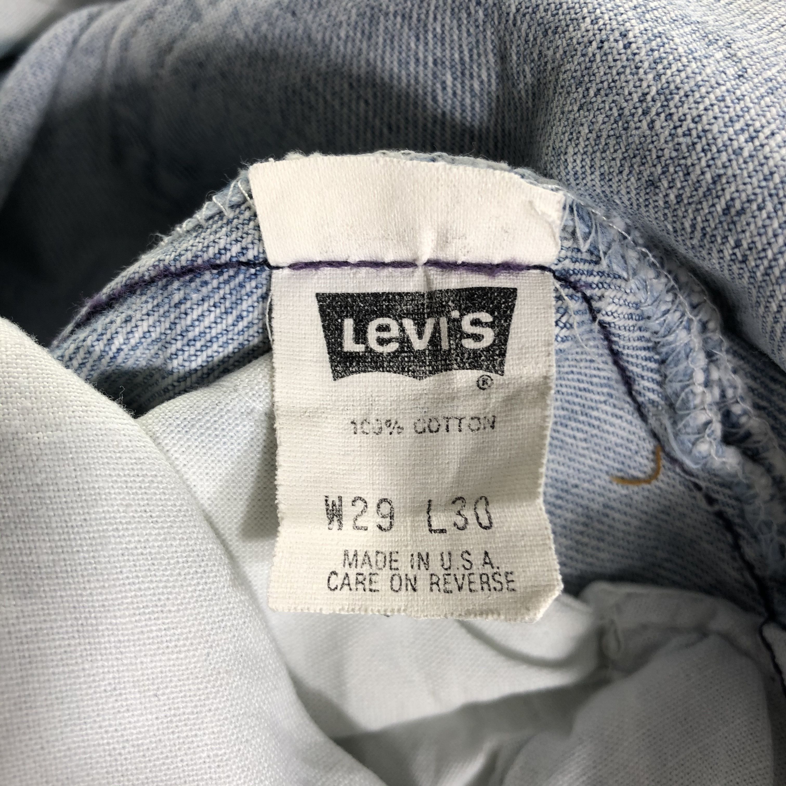 Levi's Vintage 90s Blue Wash Levis 501 Jeans-JM3724 Size US 29 - 10 Thumbnail