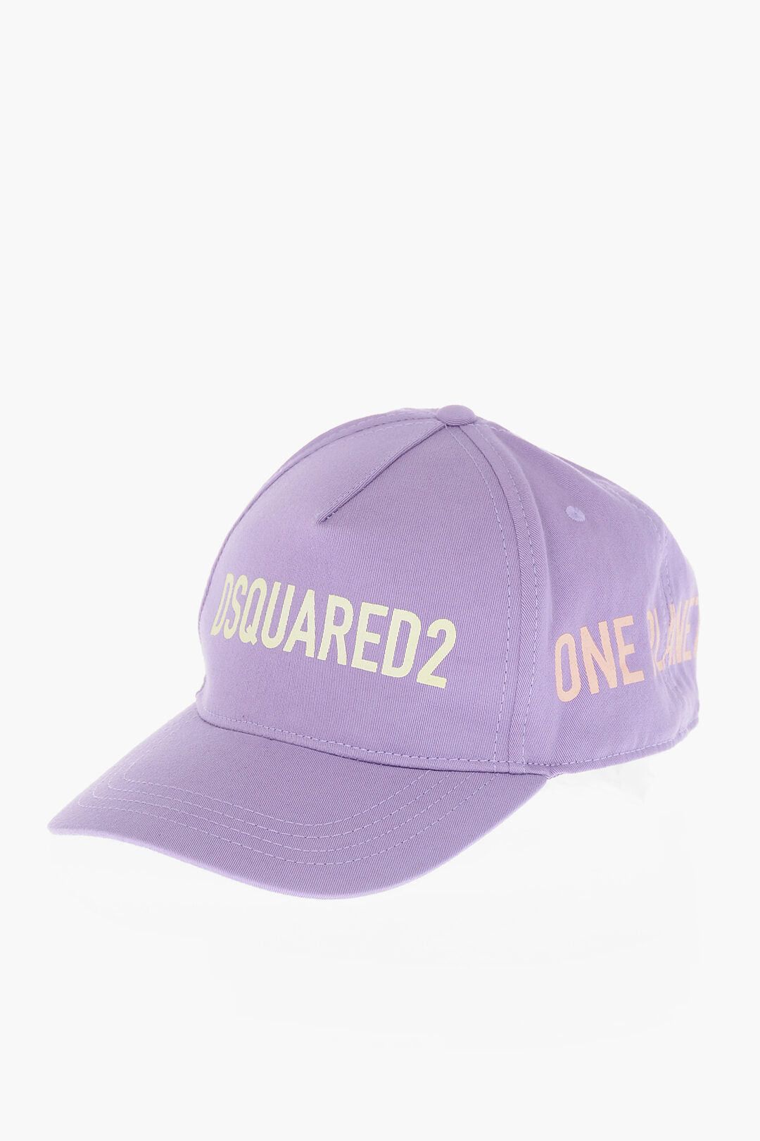 Dsquared2 ONE LIFE ONE PLANET Organic Cotton Baseball Cap With Printed Logo Size ONE SIZE - 1 Thumbnail