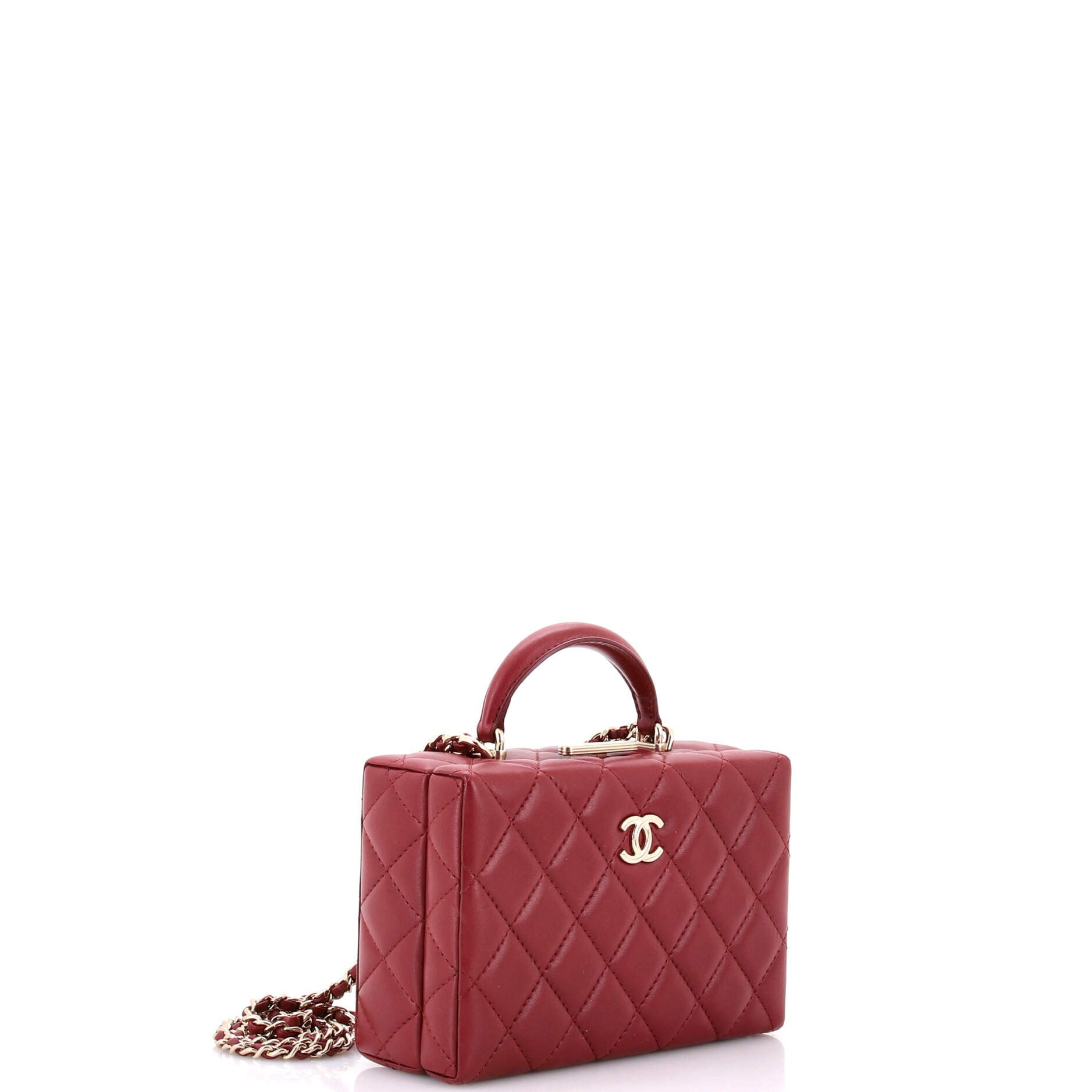 Chanel Top Handle Box Bag Quilted Lambskin Small Size ONE SIZE - 1 Thumbnail