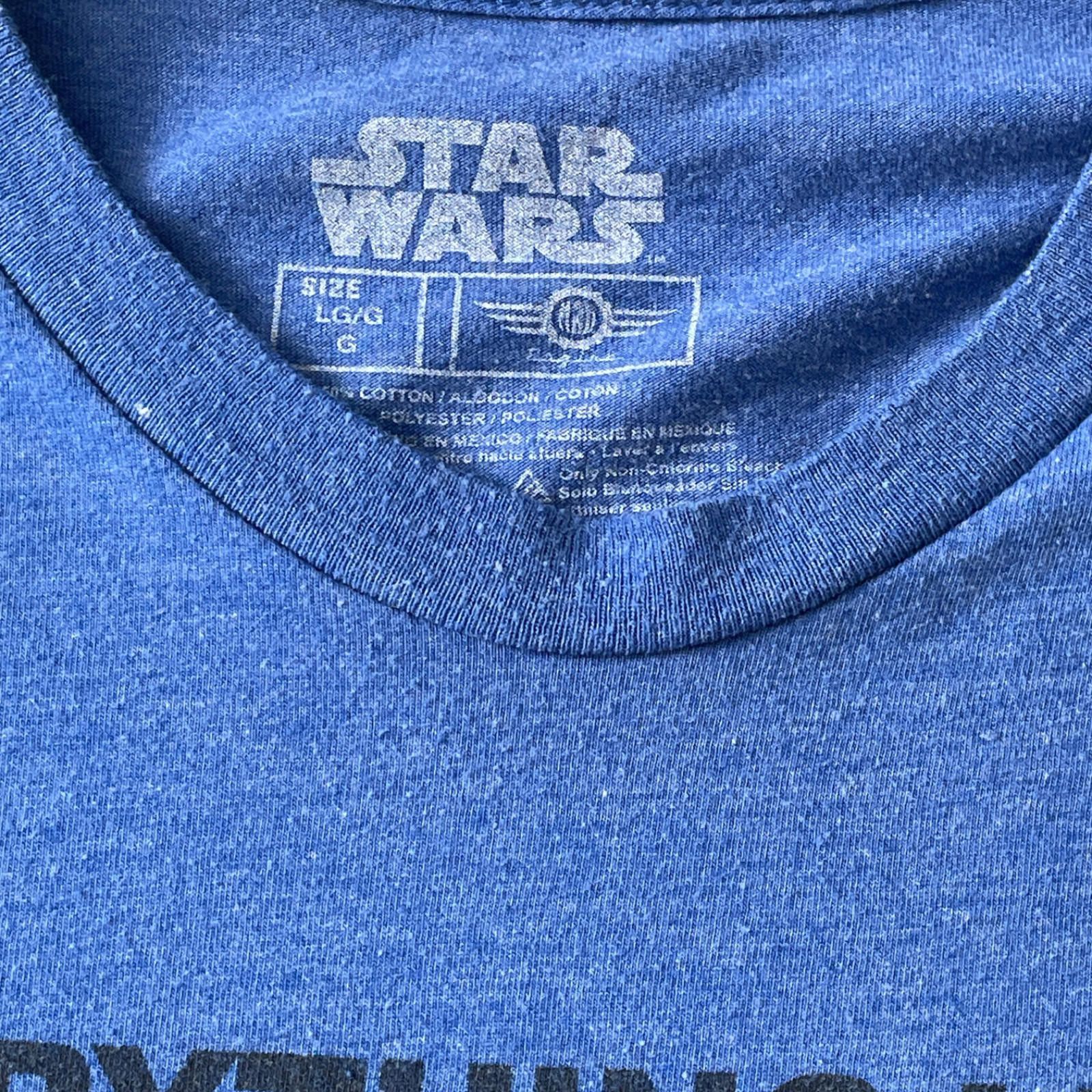 Star Wars Star Wars Mens LG Blue Graphic T Shirt Movie Character Tee Size US L / EU 52-54 / 3 - 4 Thumbnail