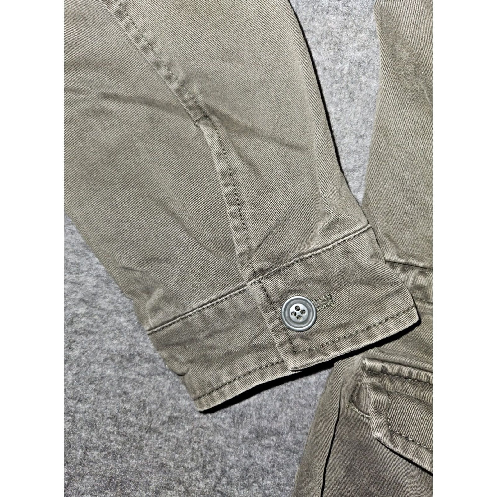 Levi's Levi's Military Canvas Jacket Women XS Green Full Zip Snap Pockets Drawstring Size XS / US 0-2 / IT 36-38 - 7 Thumbnail