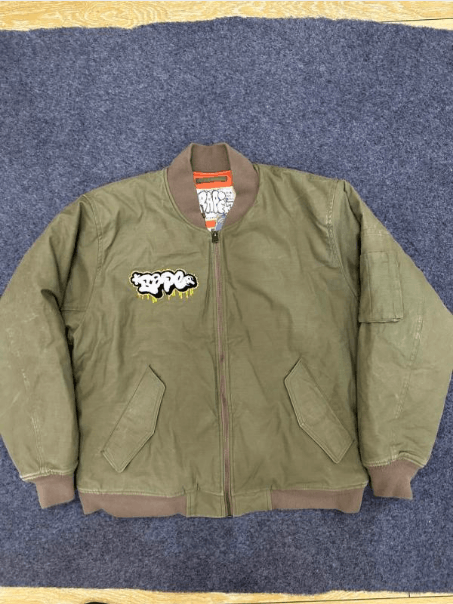 Bape Bape Military Green MA-1 Bomber Jacket Size US L / EU 52-54 / 3 - 1 Thumbnail