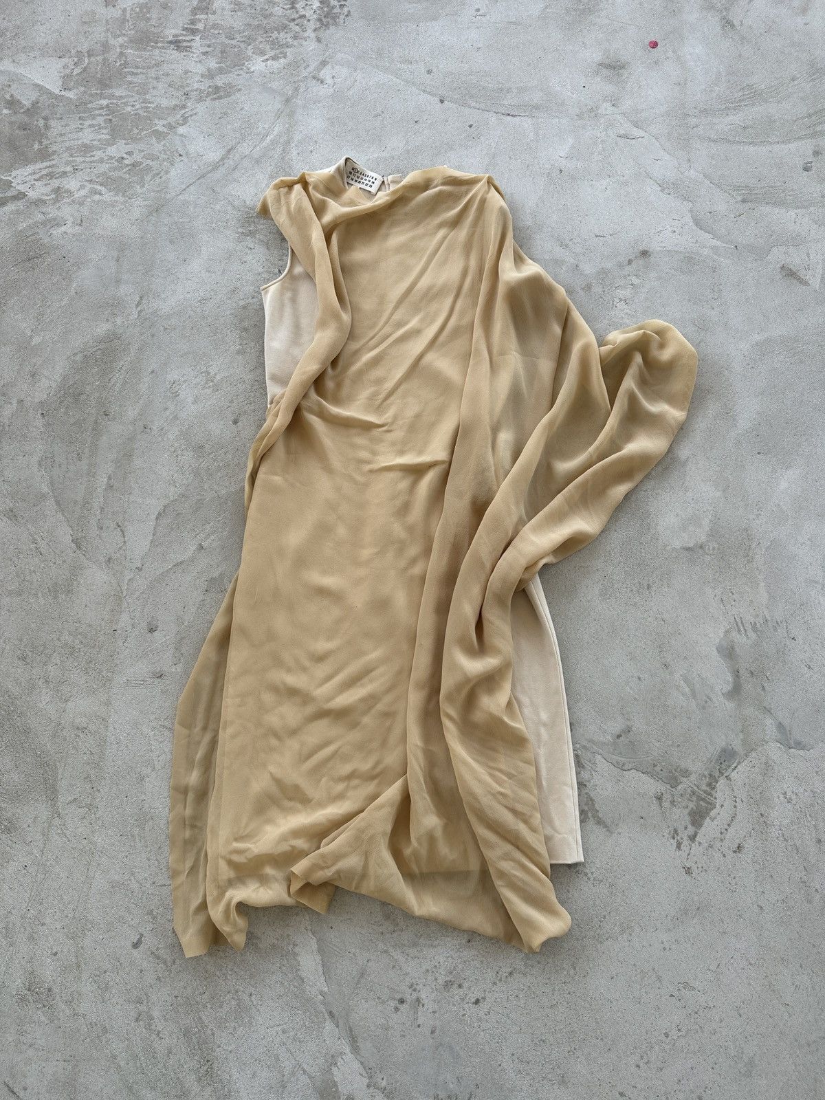 Maison Margiela Maison Martin Margiela SS2013 Beige Draped Dress Women’s S Size S / US 4 / IT 40 - 2 Thumbnail
