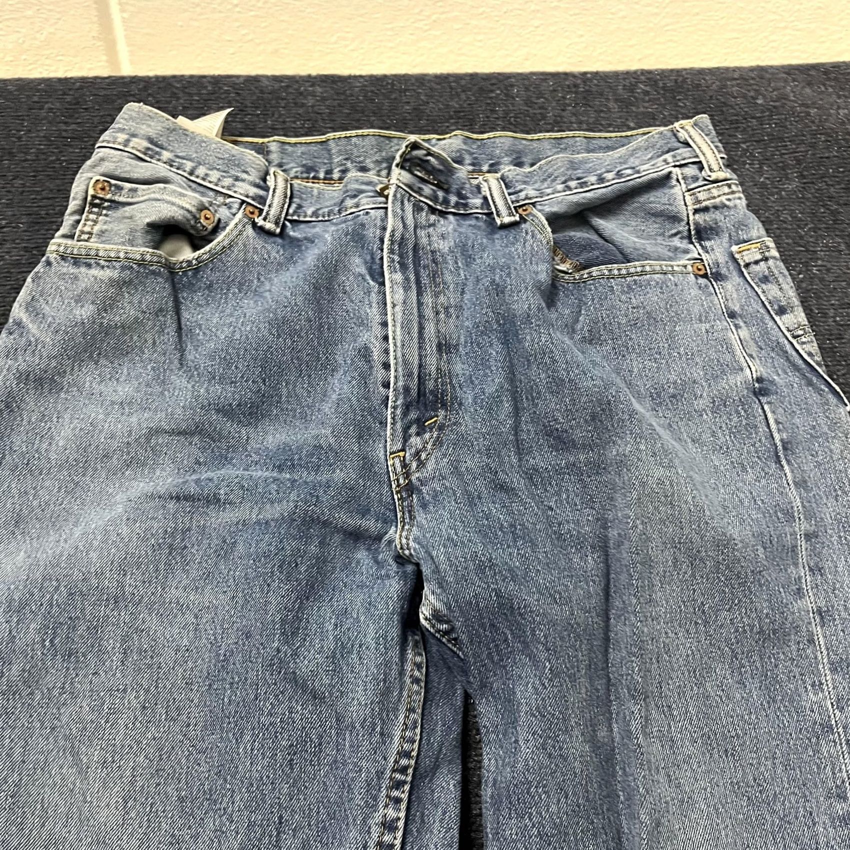 Levi's Levi's Jeans Mens 36x30 Blue Relaxed Tapered Leg Denim Medium Wash 550 Relaxed Fit Stone Wash Pockets Zip Fly Men Mens Size US 36 / EU 52 - 4 Thumbnail