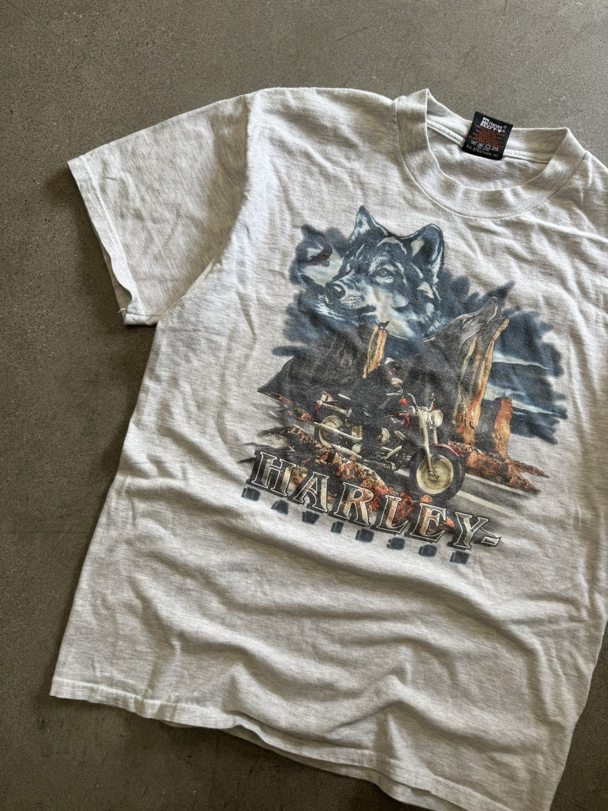 Harley Davidson Vintage Harley Wolf Nature Tee Size US L / EU 52-54 / 3 - 2 Thumbnail