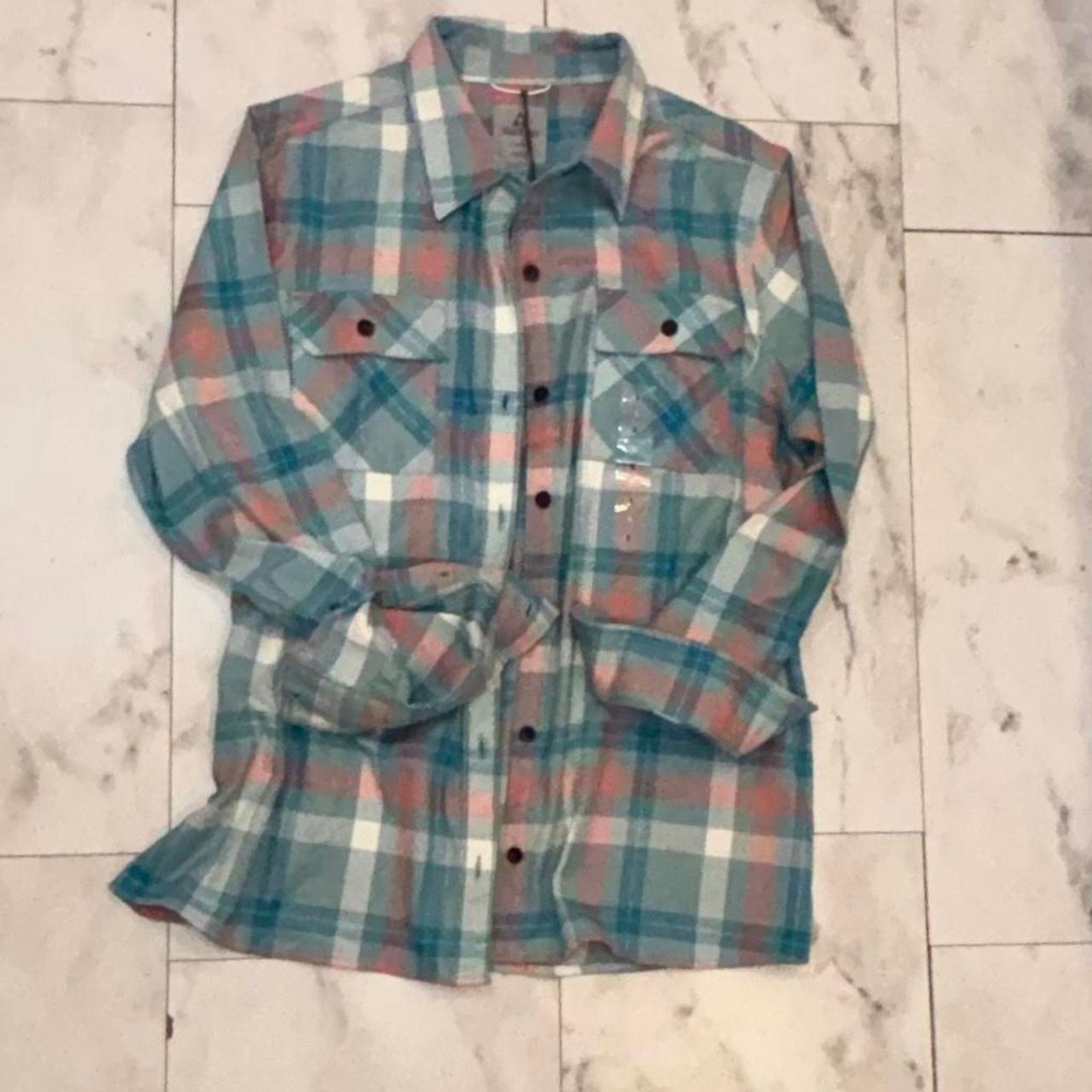 Anthropologie Ascend Women's Flannel Shirt Size L / US 10 / IT 46 - 9 Thumbnail
