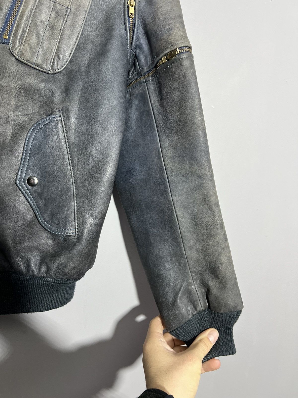 Hein Gericke × Vintage Vintage 90s Hein Gericke Leather Biker Zipper Racing Jacket Size US M / EU 48-50 / 2 - 7 Thumbnail