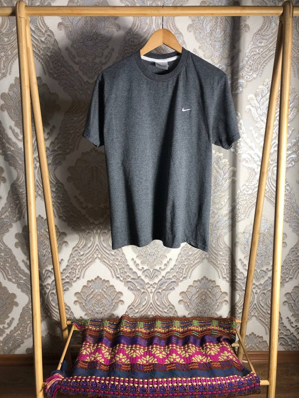 Nike Vintage Nike Retro Swoosh Logo Drill T-shirt USA Y2K 90s Size US M / EU 48-50 / 2 - 1 Thumbnail
