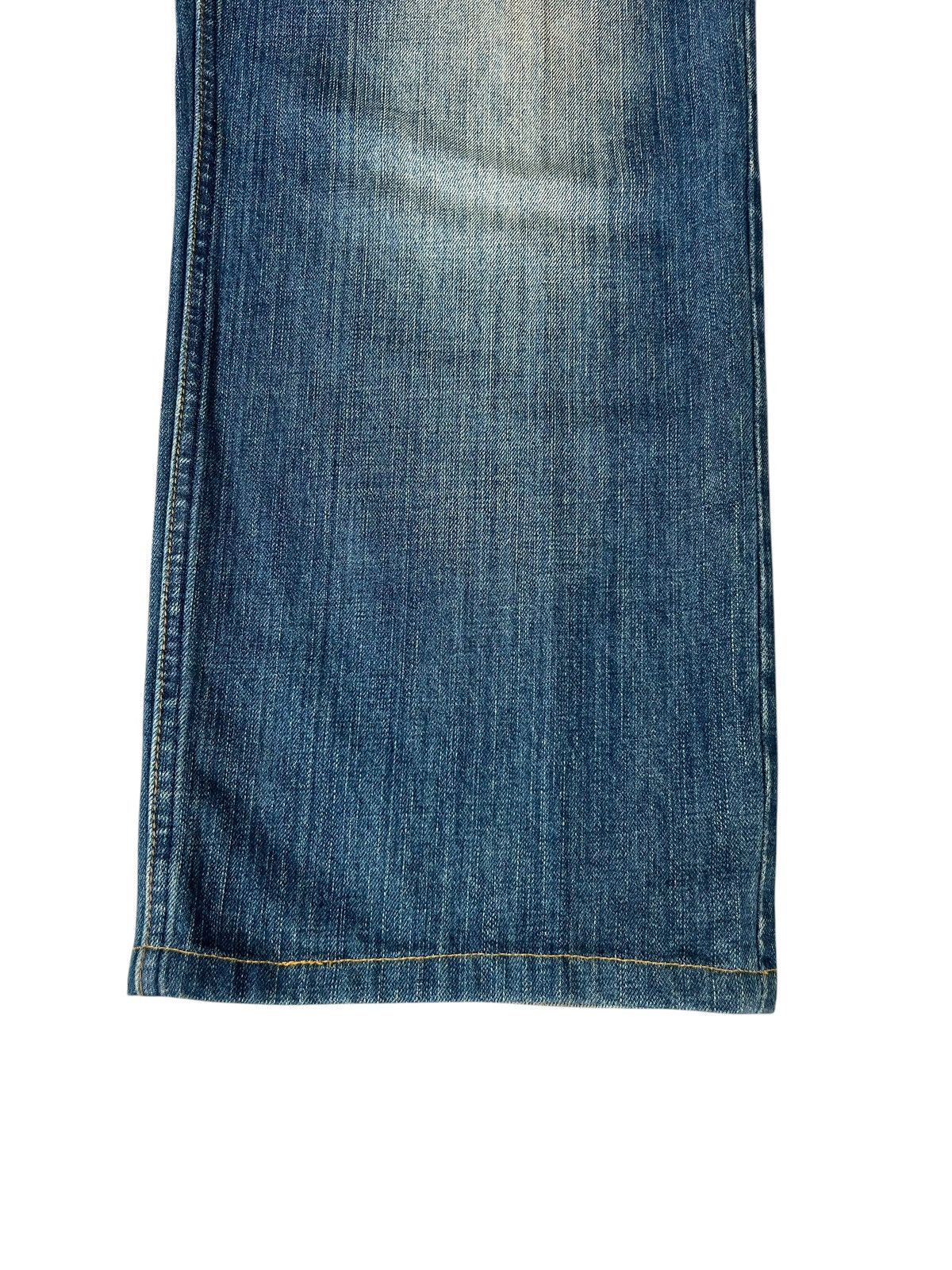 Vintage Dirty Mud KARAKURI GENERATION Embroidery Denim Jeans Size US 35 - 11 Thumbnail