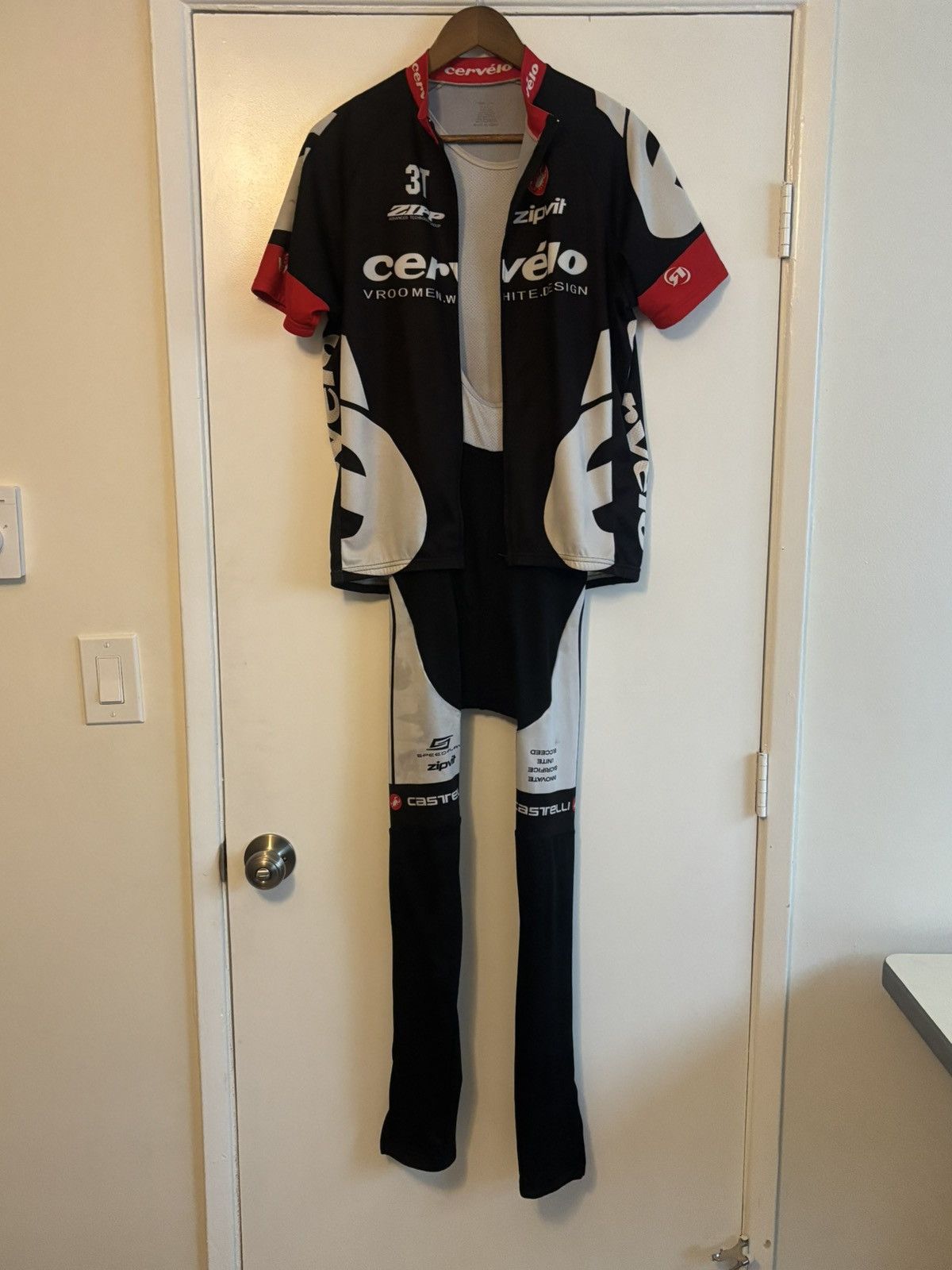 Other Castelli Cervélo Cycling Kit Zipp Team Jersey + Bib Tights Size US 33 - 1 Thumbnail