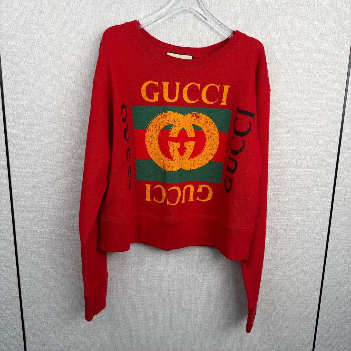 Gucci tt0185 Gucci Red Sweatshirt Size L / US 10 / IT 46 - 1 Thumbnail