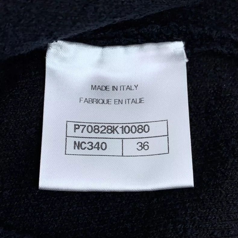 Chanel Chanel Black Short Sleeve Knit Top -2505 Size XS / US 0-2 / IT 36-38 - 7 Thumbnail