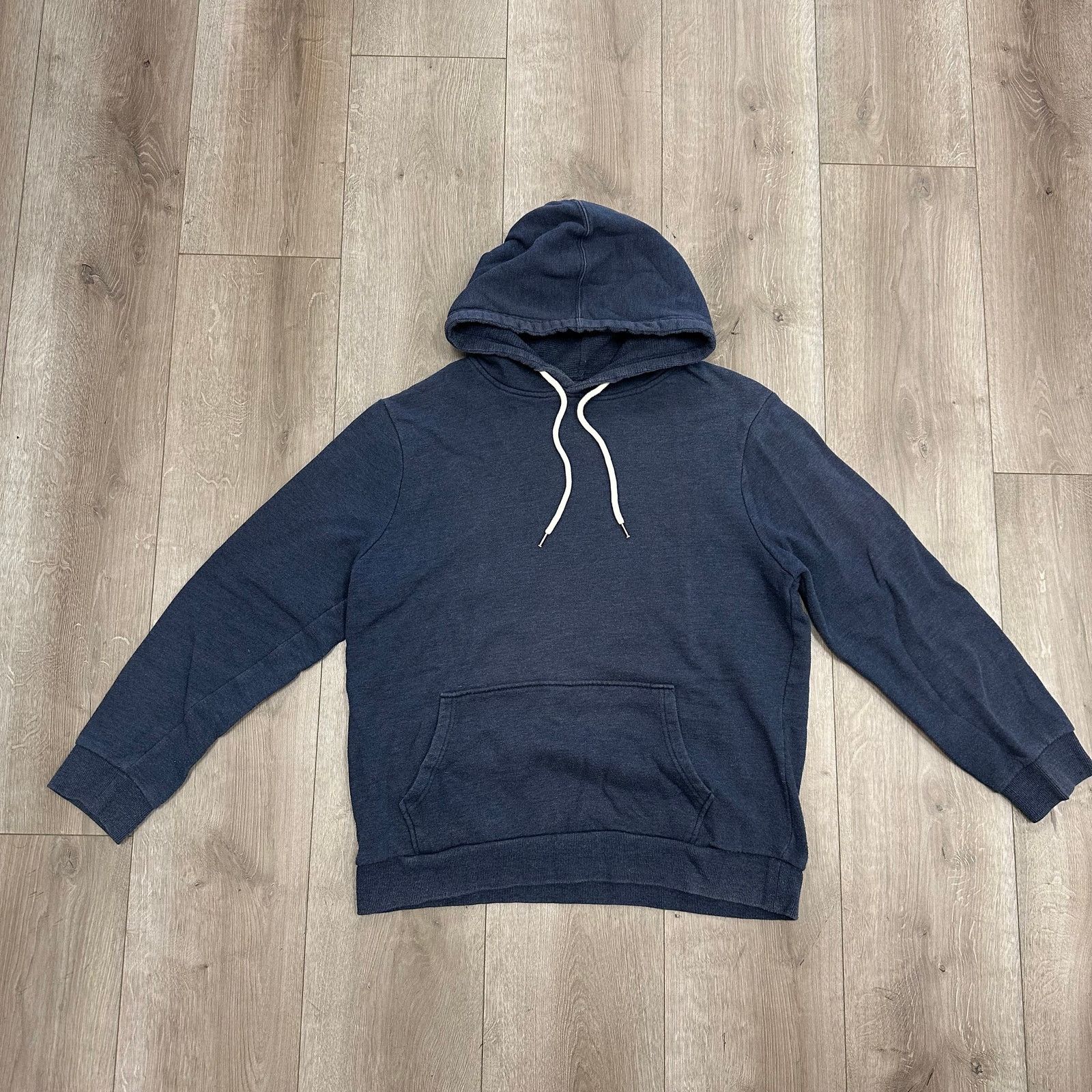 Forever 21 21 Men Navy Blue Pullover Sweater Hoodie Size XL B21 Size US XL / EU 56 / 4 - 1 Thumbnail