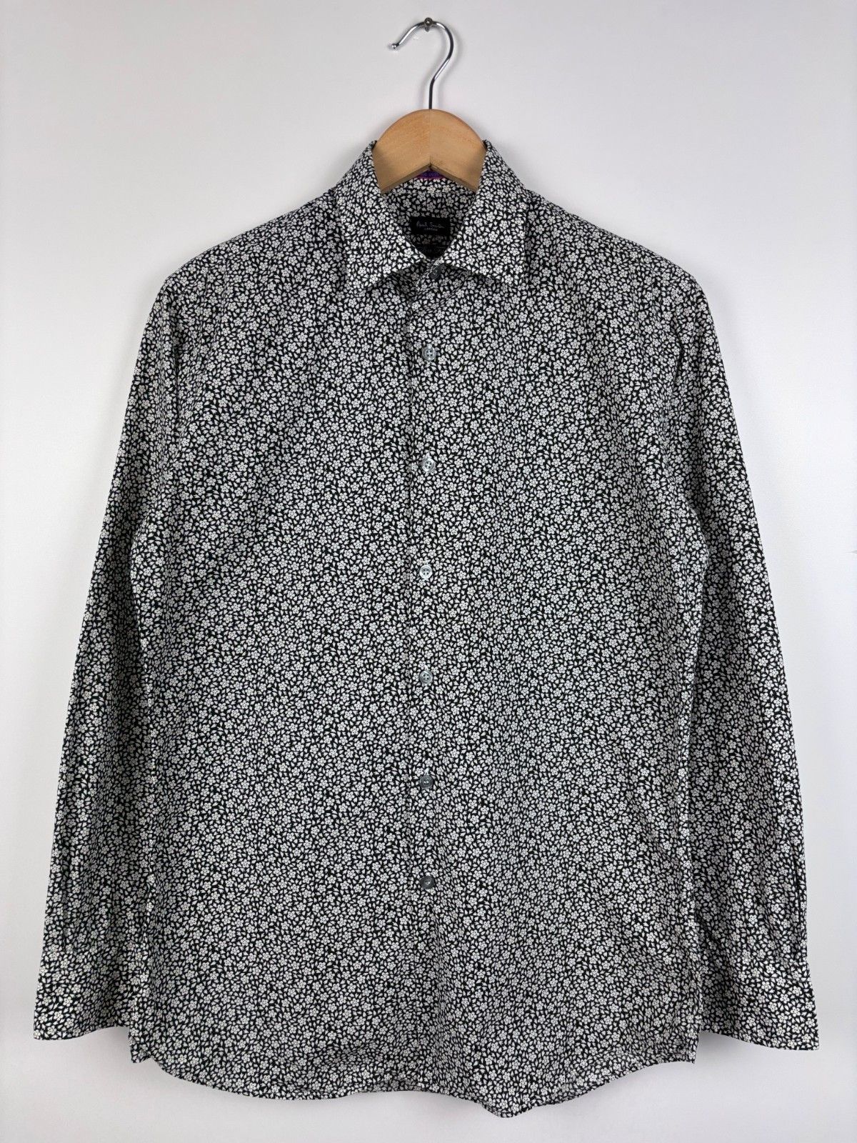 Paul Smith Paul Smith Long Sleeve Button Up Floral Shirt Slim 15 / 38 Size US S / EU 44-46 / 1 - 1 Thumbnail