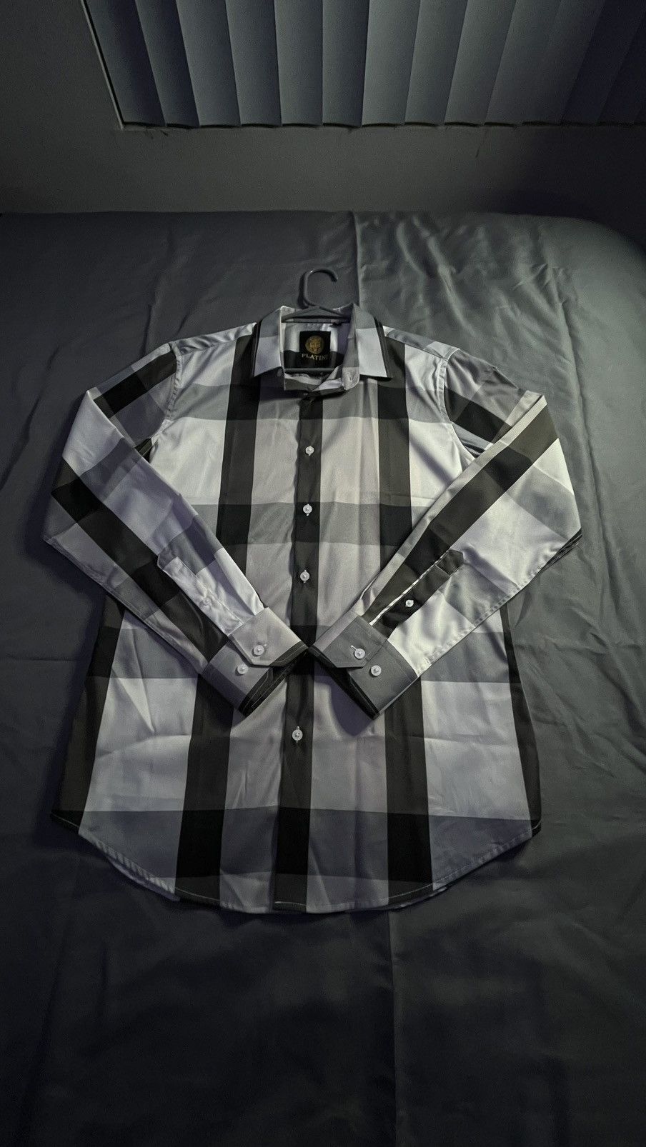 Other Men’s Black & Gray Plaid Dress Shirt Size US M / EU 48-50 / 2 - 1 Thumbnail