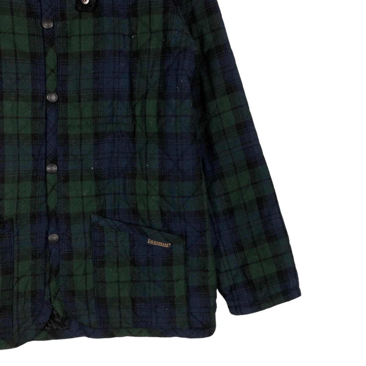 Japanese Brand 🔥Quilted Jacket Button Lavenham Made in England Rare Size US M / EU 48-50 / 2 - 6 Thumbnail