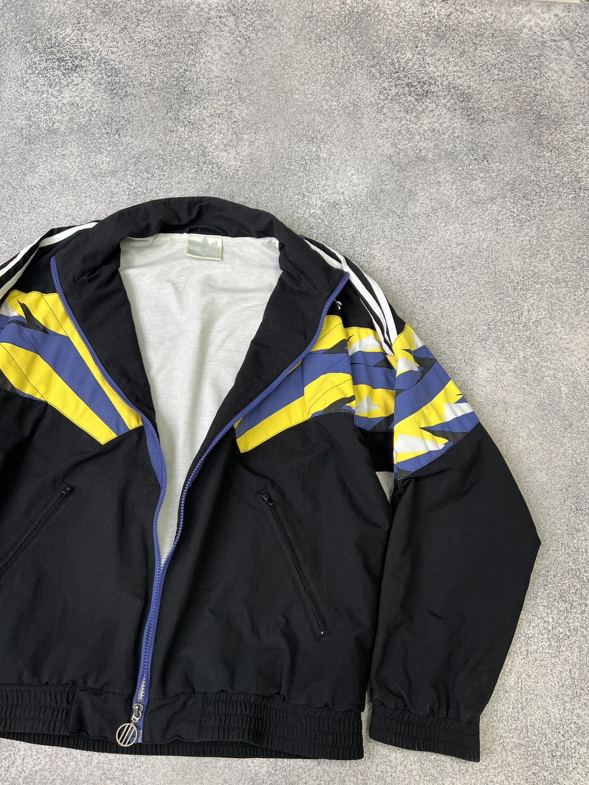 Adidas × Vintage Vintage Adidas 90-s Zip track sweatshirt Size US M / EU 48-50 / 2 - 6 Thumbnail