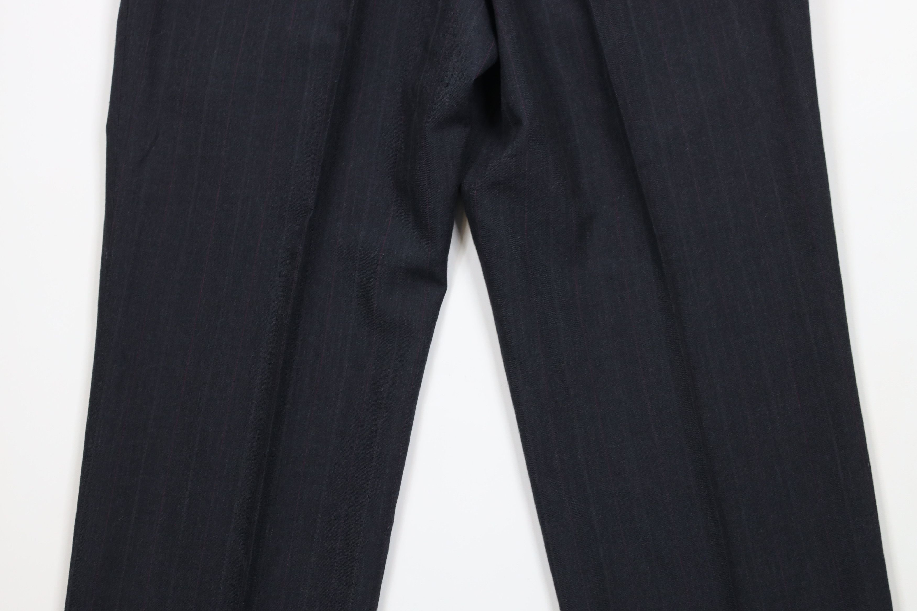 Vintage Vintage 90s Streetwear Pinstriped Wide Leg Chino Pants USA Size US 32 / EU 48 - 11 Thumbnail
