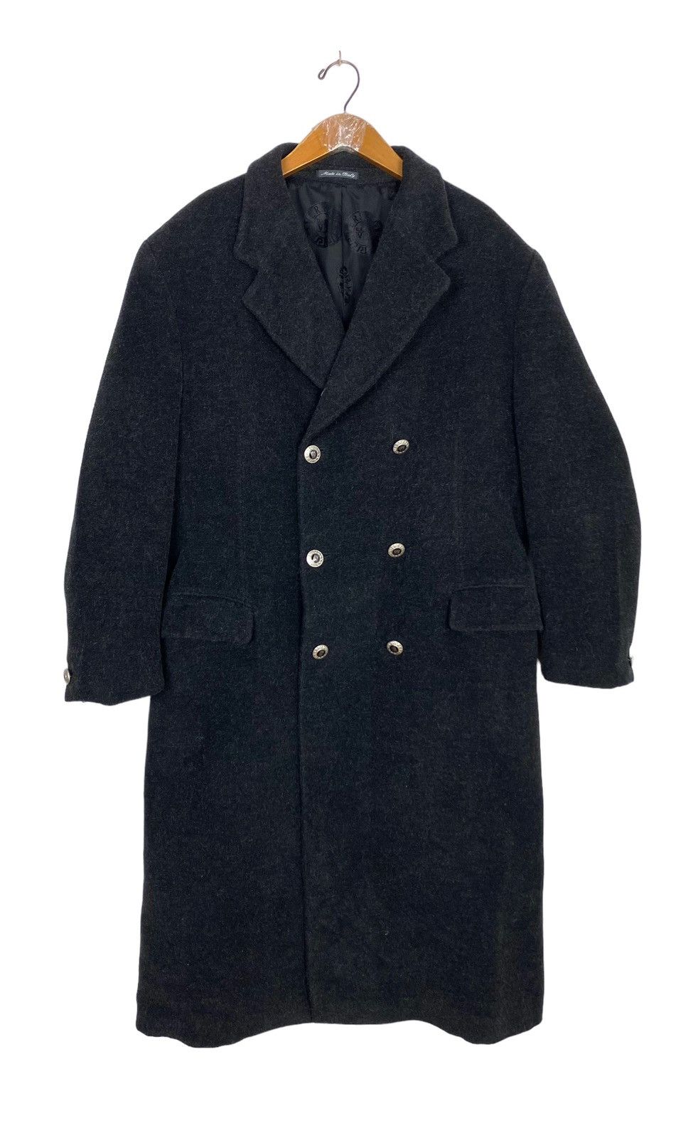Versace Rare‼️ Vintage Versace Classic V2 Wool Long Coat Made Italy Size US L / EU 52-54 / 3 - 2 Thumbnail