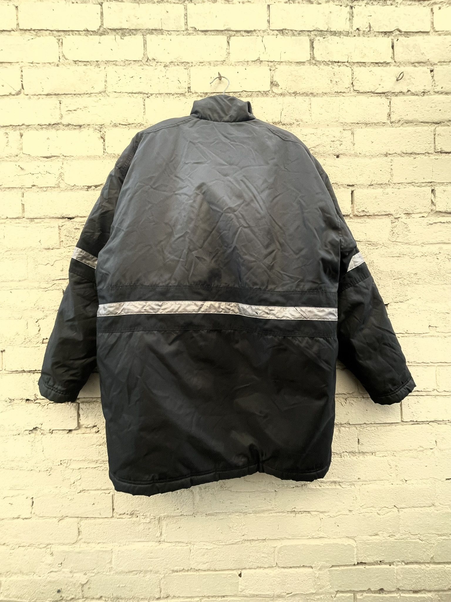 Reebok Vintage 90s Reebok Fireman Jacket Black Reflective Size US L / EU 52-54 / 3 - 2 Thumbnail