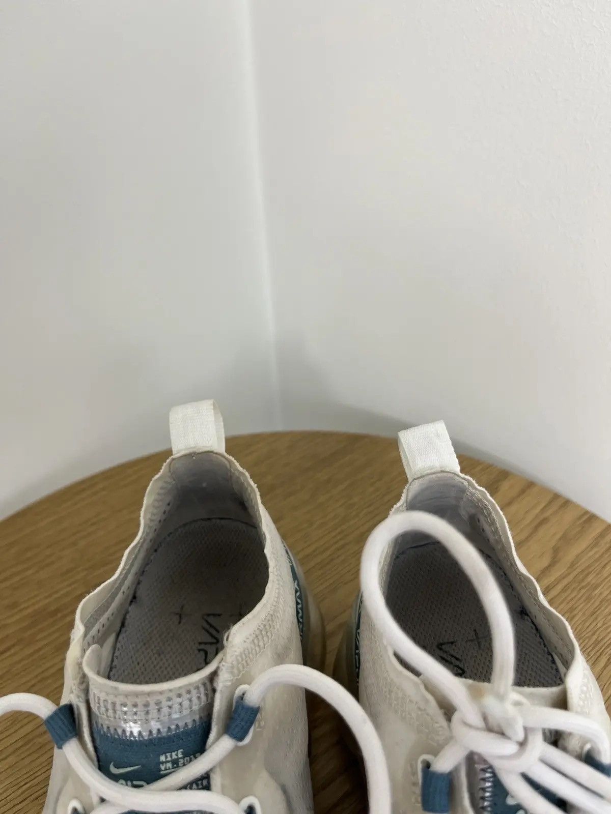 Nike Nike Air VaporMax White Teal Women's Hype Sneakers Shoes Size US 5.5 / IT 35.5 - 7 Thumbnail
