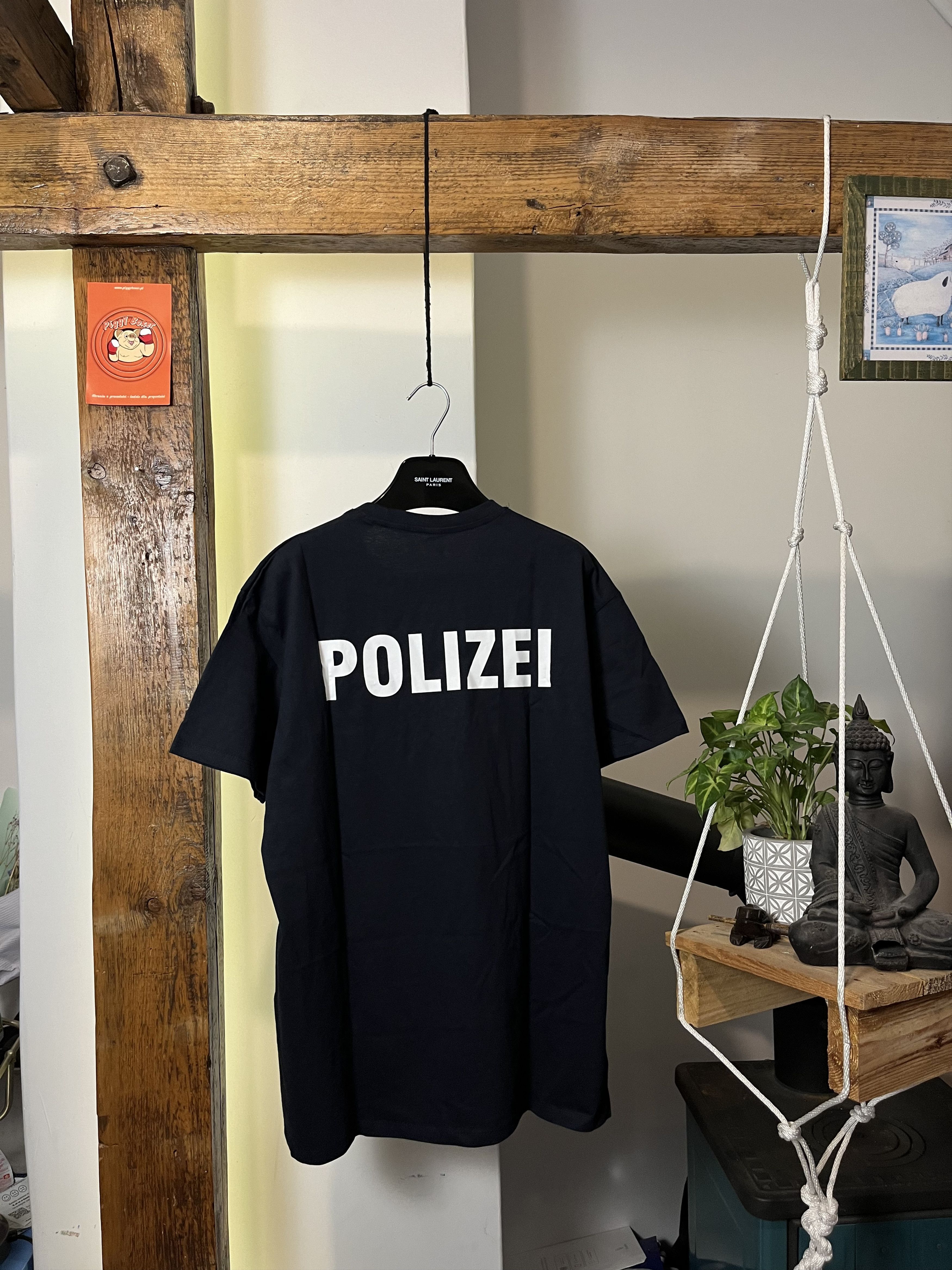 Vintage 90s" POLIZEI” Vetements Style Tee Size US XL / EU 56 / 4 - 1 Thumbnail