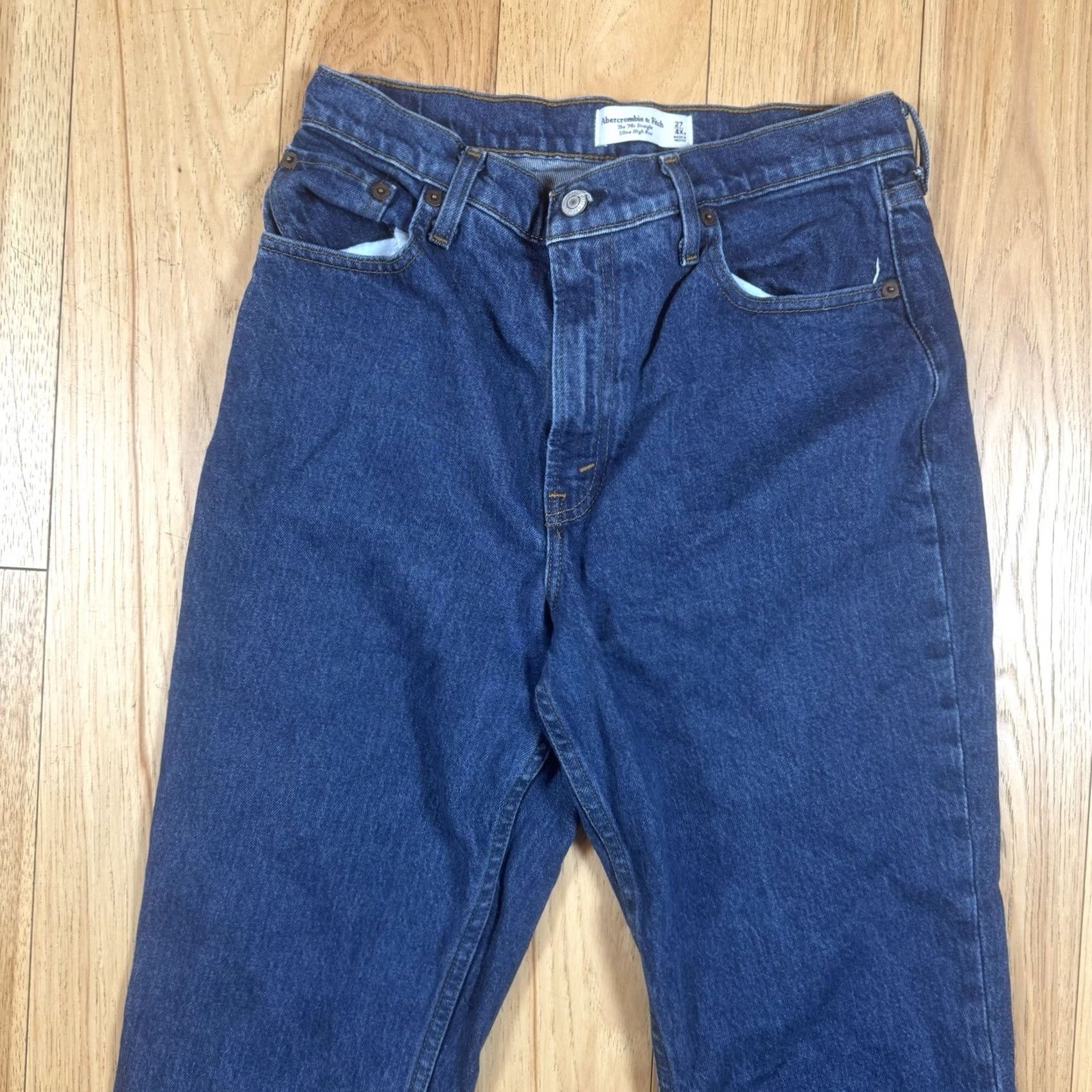 Abercrombie & Fitch VINTAGE Abercrombie & Fitch Jeans 90s Straight Ultra High Rise Women 27 Blue 4xs Women Jeans 27 Regular 90s Womens Size 27" / US 4 / IT 40 - 3 Thumbnail