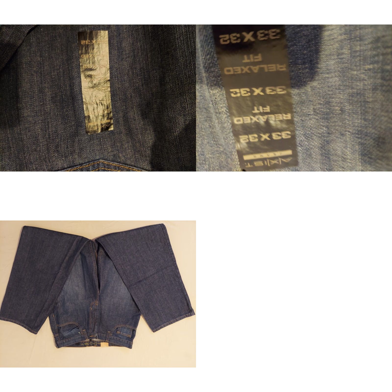 Denime **Axist Men's Relaxed Fit 33x32 Blue Denim Straight Jeans** User: Men's Axist Relaxed Fit Blue Denim Straight 33x32 Jeans Size US 33 - 8 Thumbnail