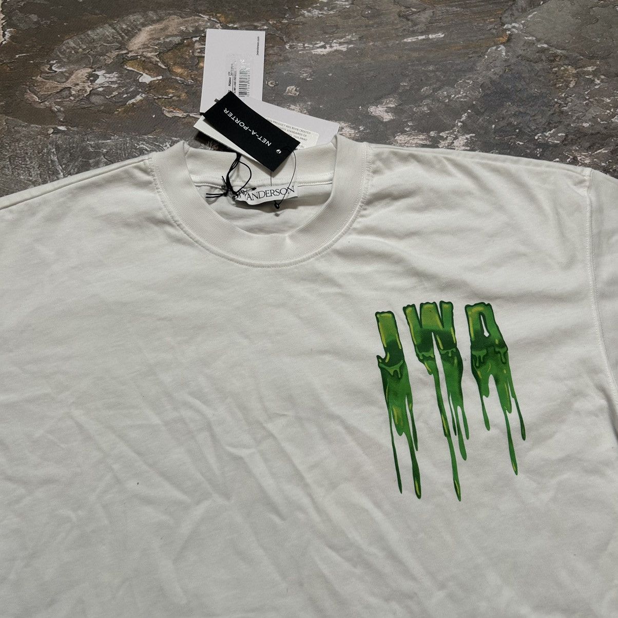 JW Anderson JW Anderson Rare Slime Logo Oversized T-Shirt Size US M / EU 48-50 / 2 - 6 Thumbnail
