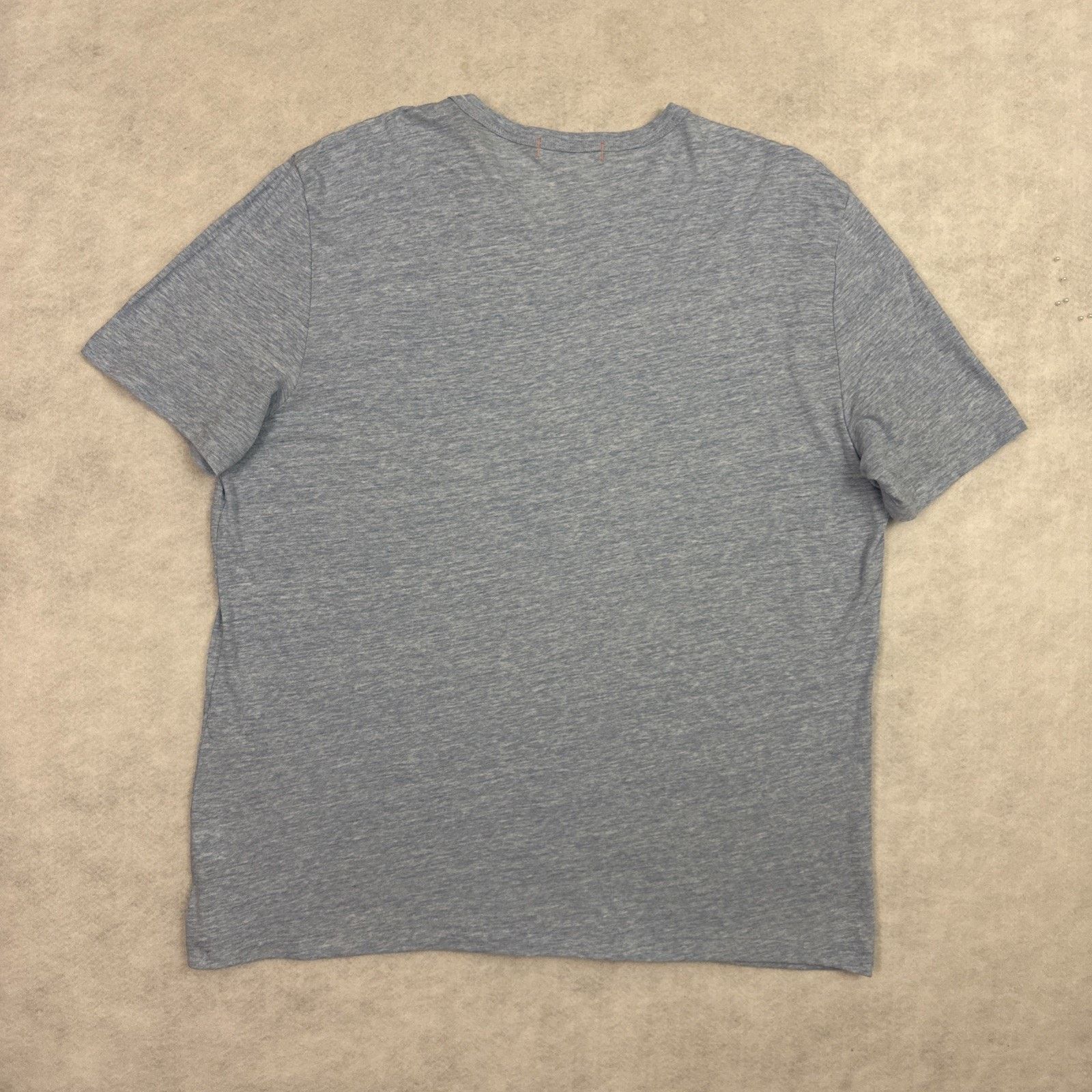 Faherty Faherty Vintage Chambray Tee Mens XXL Blue Heather Cotton Size US XXL / EU 58 / 5 - 5 Thumbnail