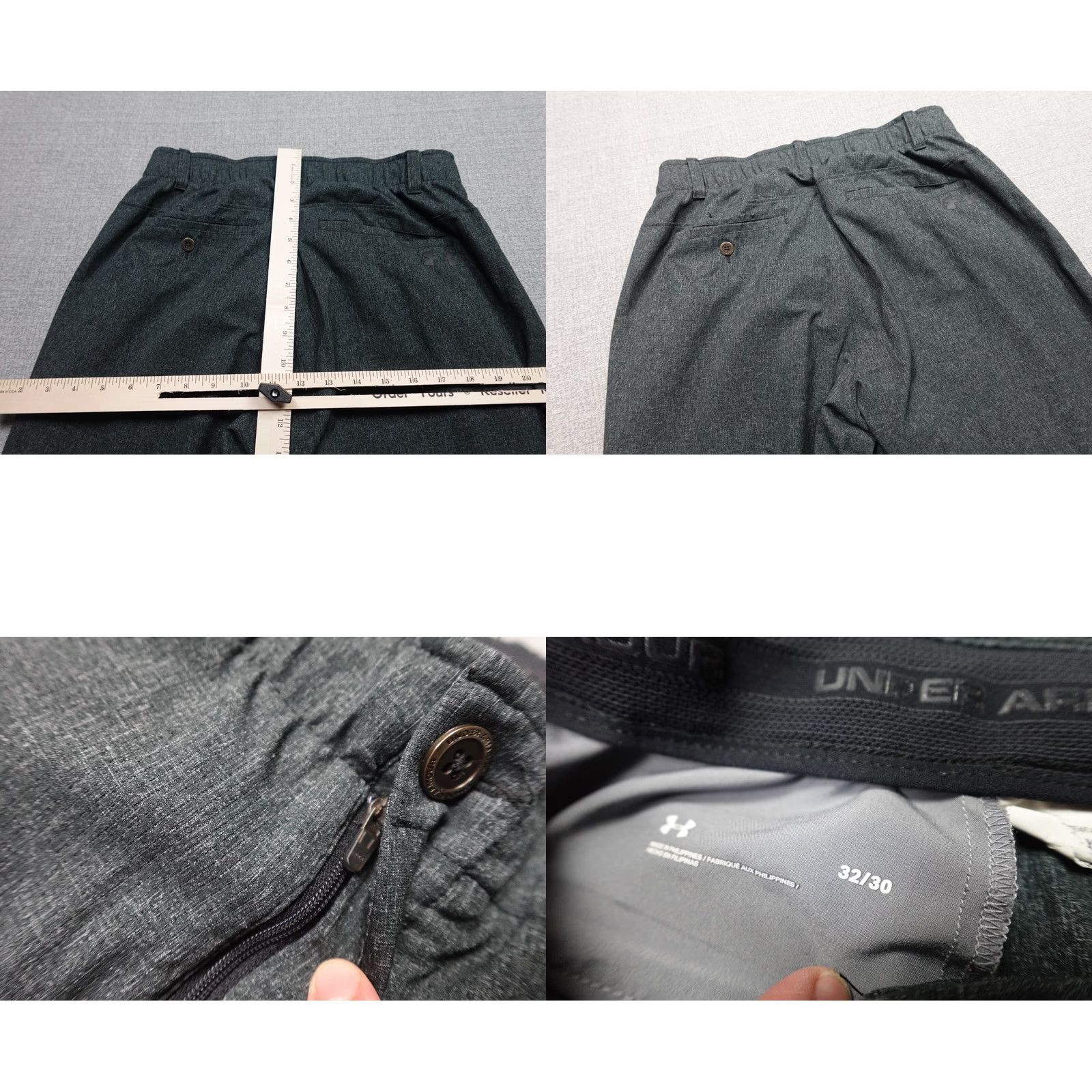 Under Armour Under Armour Mens Golf Pants 32x30 Beige Stretch Performance Breathable Chino Straight 5-Pocket Front Flat Front Regular Rise Mens Pants Size US 32 / EU 48 - 8 Thumbnail