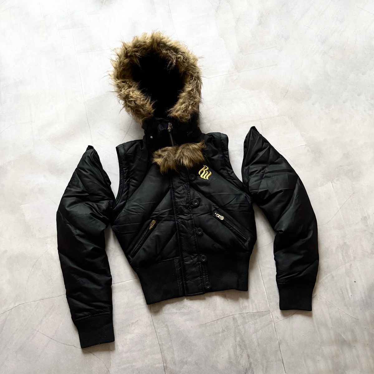 Hysteric Glamour × Undercover Rocawear Bomber Jacket Vest Fur LGB If Six Was Nine Vibe Size S / US 4 / IT 40 - 2 Thumbnail